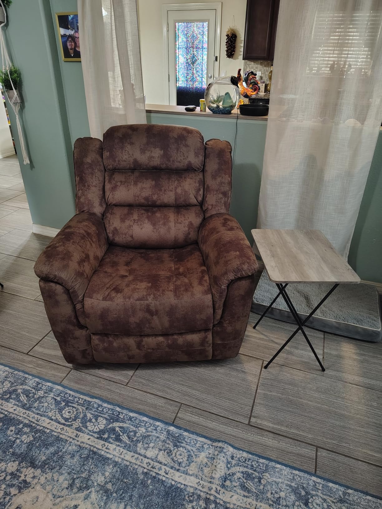 EBELLO 2 Pieces Reclining Couch Furniture Set, Overstuffed Reclining Loveseat Couch and Wide 3PC Bonded Recliner Sofa Set for Living Room, Brown customer photo 1