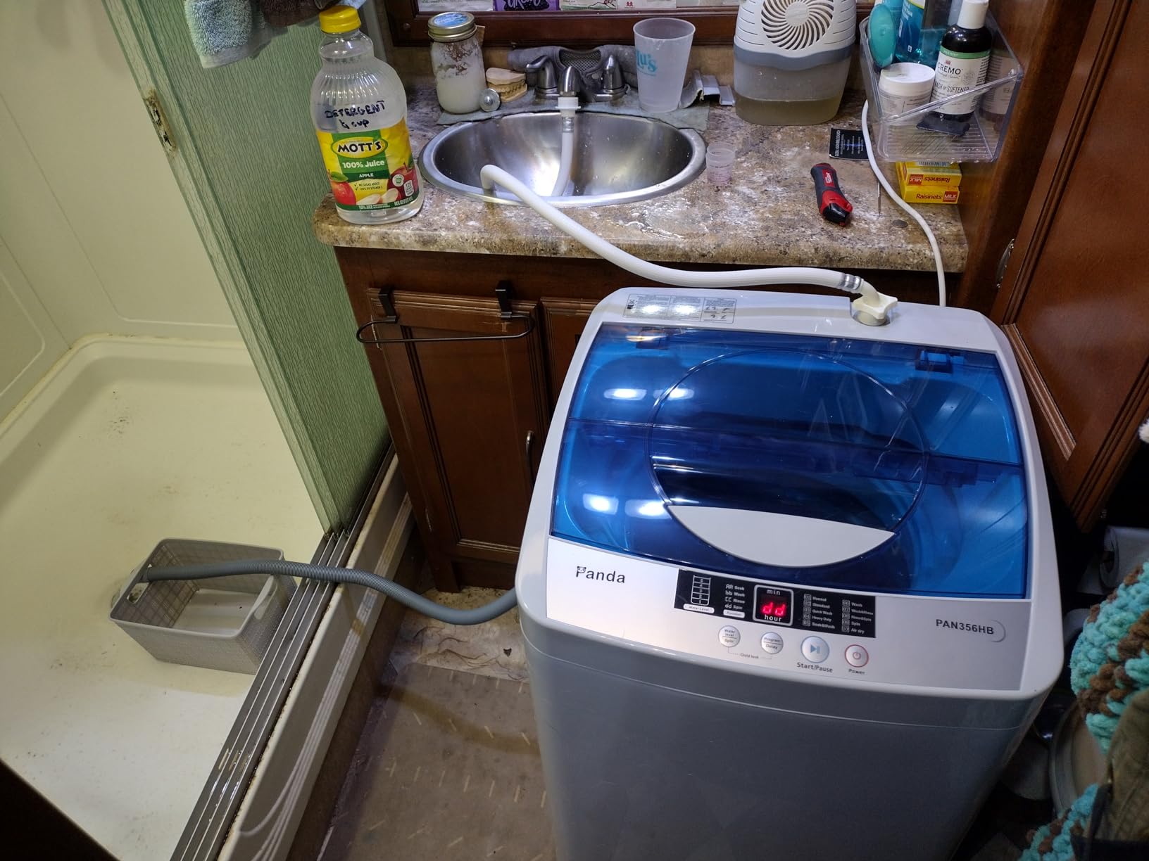 Panda 2.0 Cu. Ft. Portable Washing Machine, Fully Automatic Compact Top Load Washer 15.6 LBS Load Volume for Apartment and Household, 6 Wash Cycles, Transparent Lid, LED Display customer photo 1