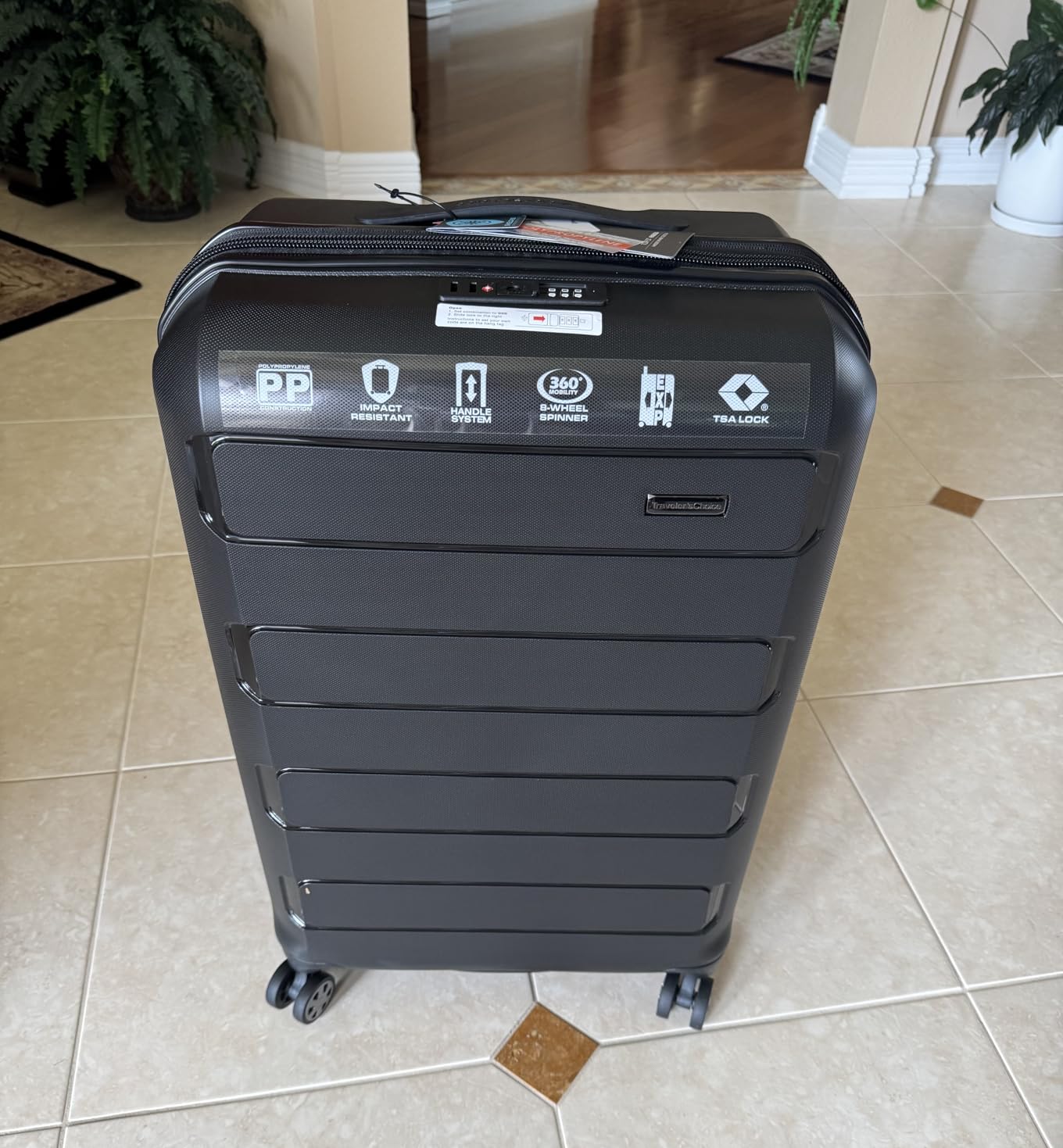 Pagosa Hardshell Expandable Luggage with Spinner Wheels, Latte Beige, 3-Piece Set (22/27/30) customer photo 2