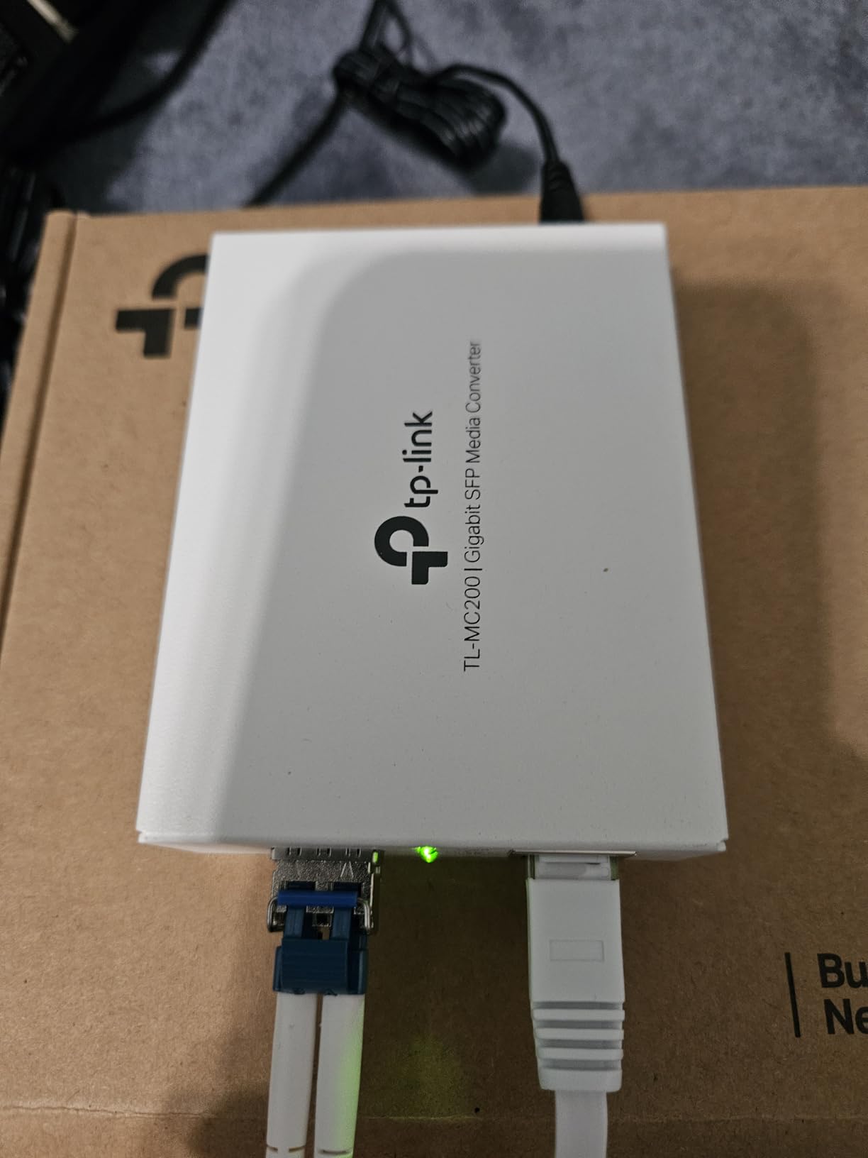 TP-Link TL-MC200 | Gigabit SFP to RJ45 Fiber Media Converter | Fiber to Ethernet Converter | Plug and Play | Durable Metal Casing | Versatile Compatibility | Auto-Negotiation | UL Certified customer photo 2