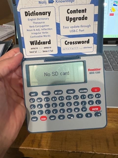 Franklin DBE-1200 Bilingual Electronic Dictionary - English-Spanish, Spanish English Digital Dictionary, Translator, Phrasebook, Spell Checker, Portable Device with LCD Screen customer photo 1