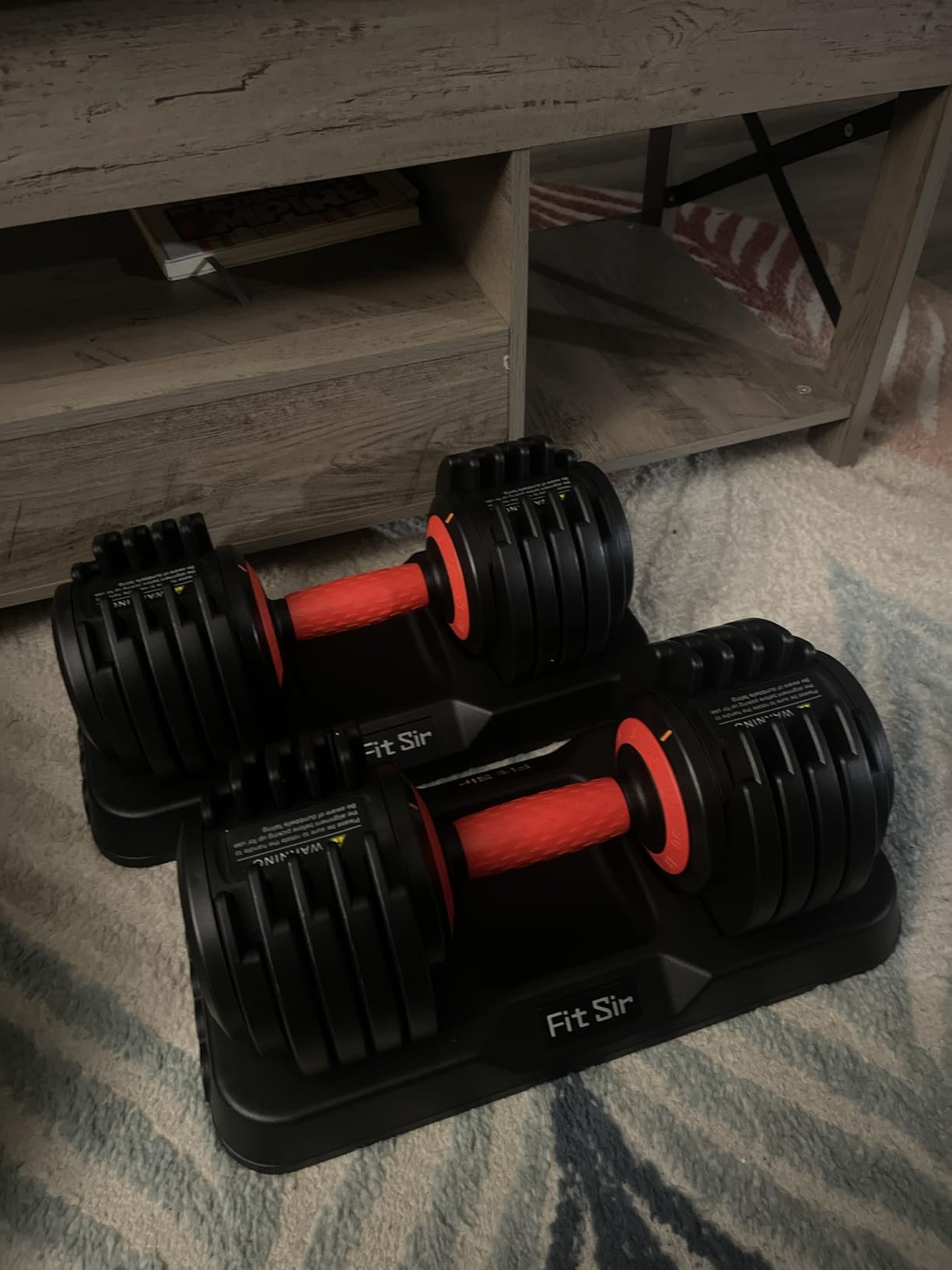 Adjustable Dumbbell Set, 10-in-1 25LB/55LB/90LB Ajustable Dumbbells with Safe Locking System, Enclosed Storage Tray, 1 Sec Fast Adjustment, Comfortable Non-Slip Textured Grip, Suitable for Home Gym Workouts Men and Women customer photo 1