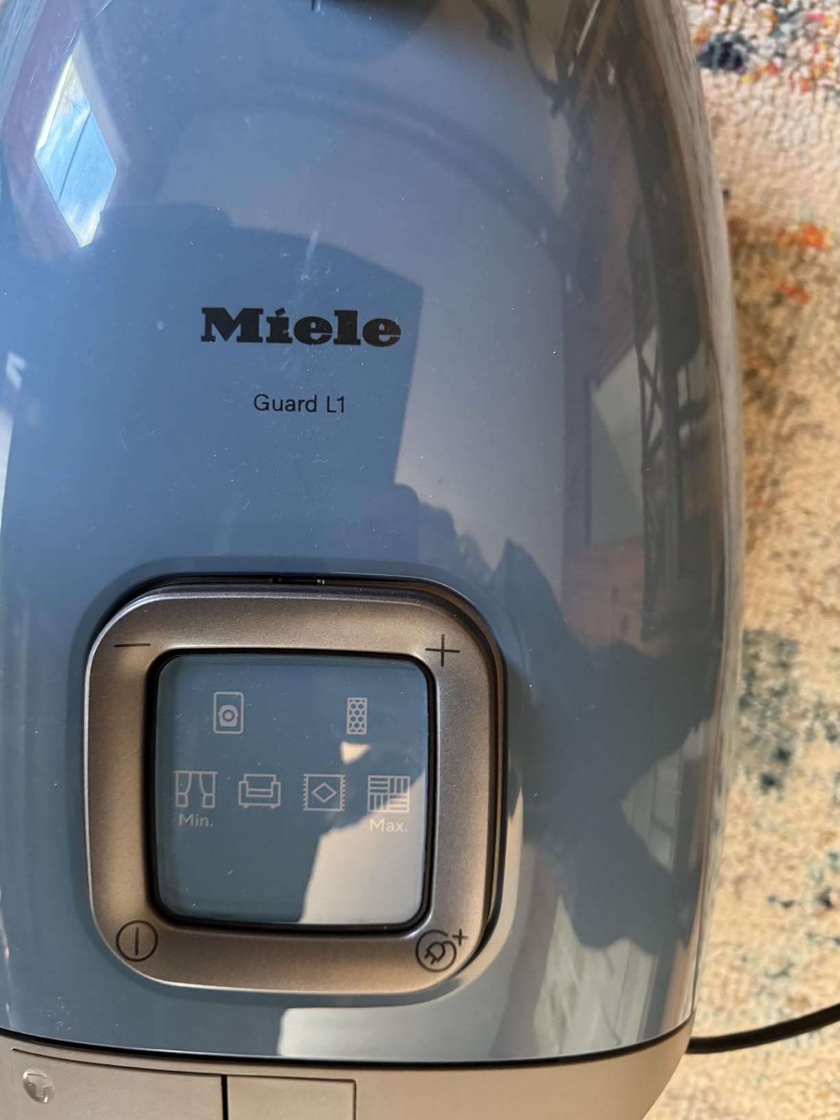 Miele Guard L1 Bagged Canister Vacuum Cleaner with AirClean Filter, Electro Plus Floorhead, AllTeQ Universal Floorhead, LED Display Panel, in Nordic Blue/Space Grey customer photo 2