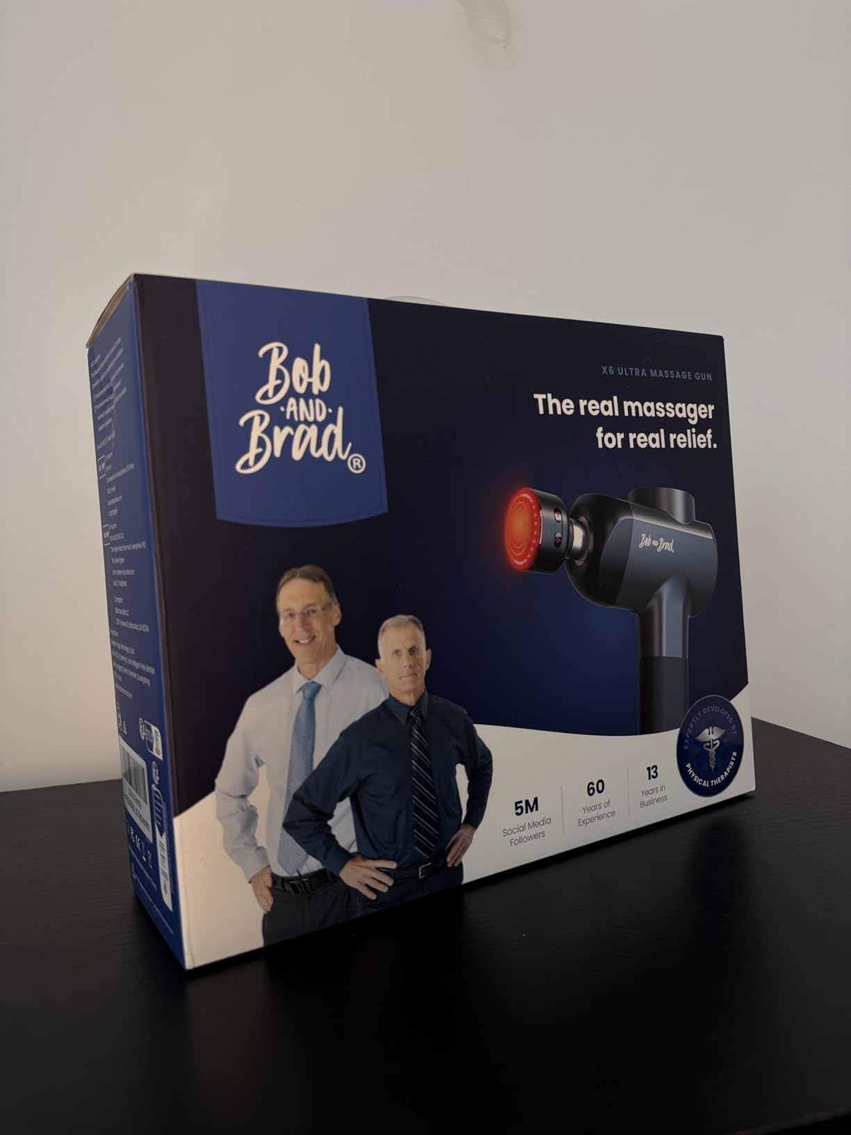 BOB AND BRAD X6 Ultra Massage Gun with Heat and Infrared Light, Metal Head, Professional Percussion Deep Tissue Muscle Massager Gun for Athletes with 6 Replacements customer photo 2