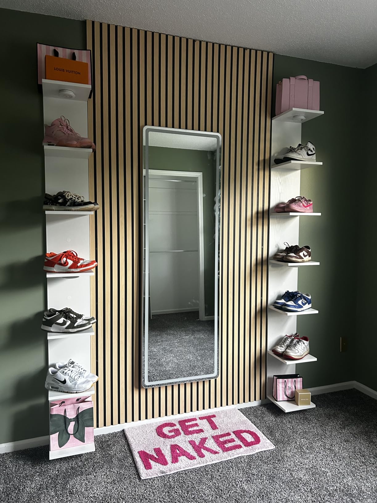 Sweetcrispy Full Length Mirror with LED Lights, 65