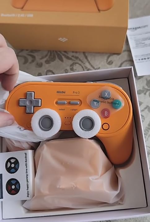 8Bitdo Pro 3 Bluetooth Controller for Switch/Switch 2 - TMR Joysticks, Swappable ABXY Buttons, Pro Back Buttons, Charging Dock customer photo 2