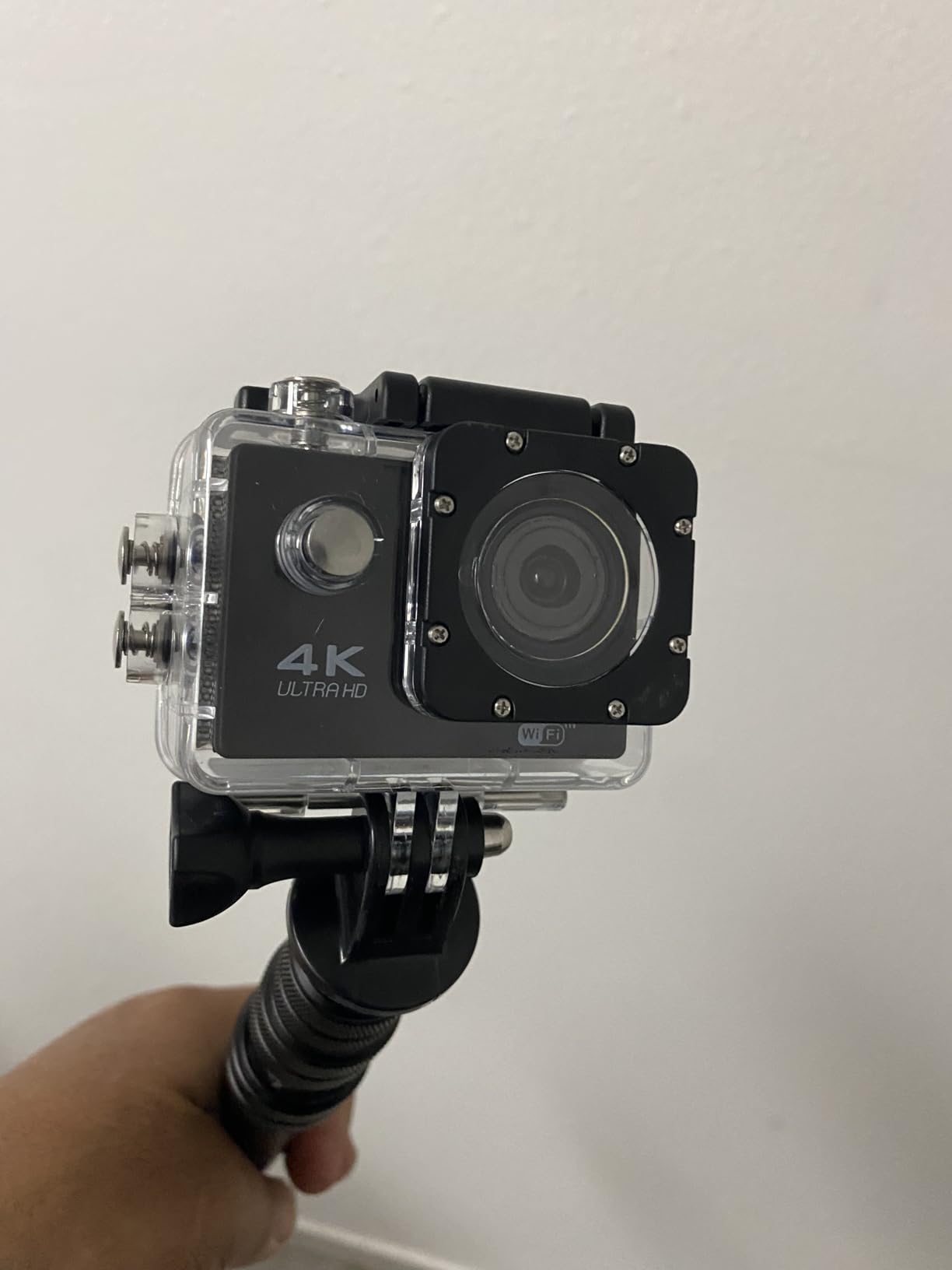 Action Camera 4K 30FPS, Waterproof Camera 30M Underwater Ultra HD 131FT 170°Wide Angle Shooting, with 2 x 1050 mAh Batteries for Cycling, Ice Skating, Skiing, Fishing, Climbing customer photo 2