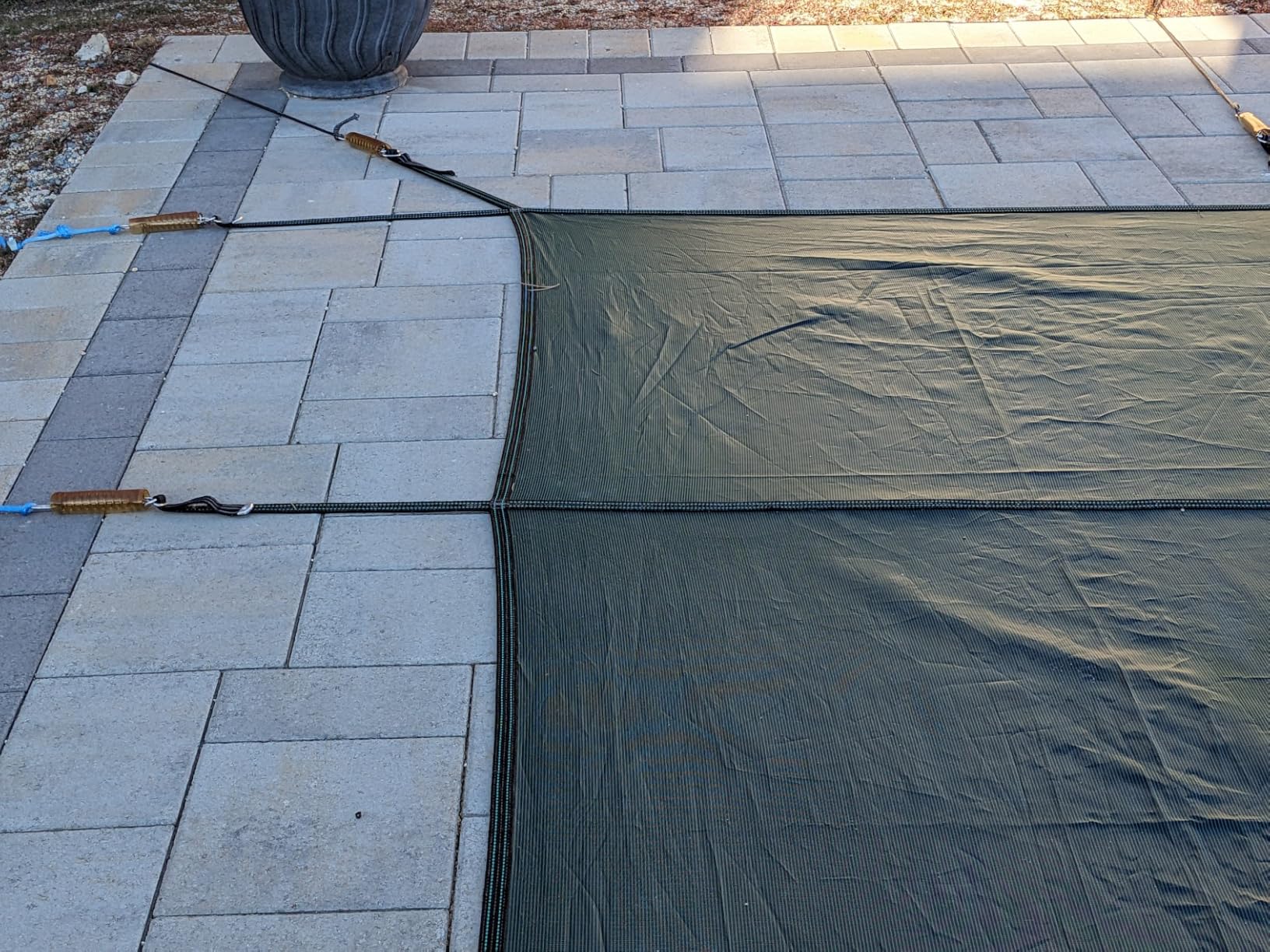 Buzzbazaar Rectangle Inground Pool Safety Cover - Durable, Reliable Protection with Easy Installation (Green, 20'x40' Pool Size (Left Step)) customer photo 2