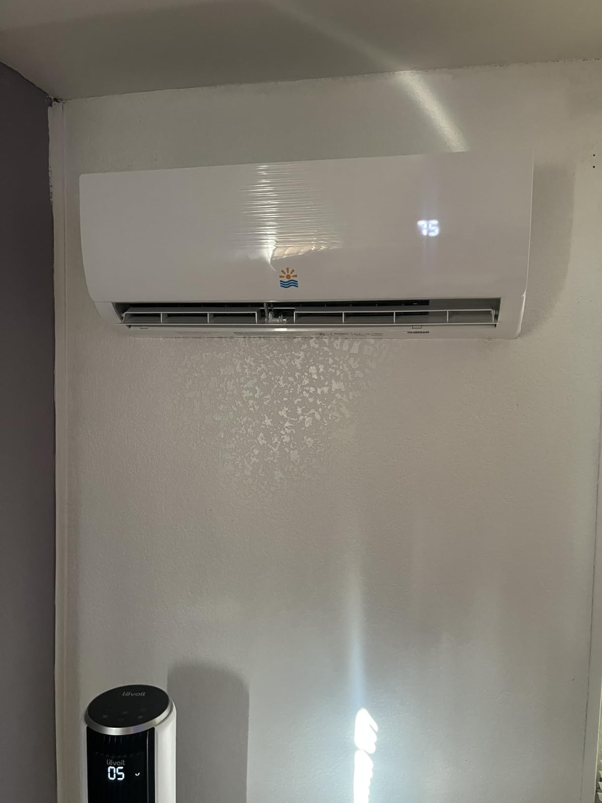 Mini Split AC/Heating System - 9000 BTU Mini Split AC Inverter Heating and Cooling, 19 SEER2 115V/110V Energy Efficient Ductless Air Conditioner Up to 550sq.ft, Pre-charged System, Installation Kit customer photo 2