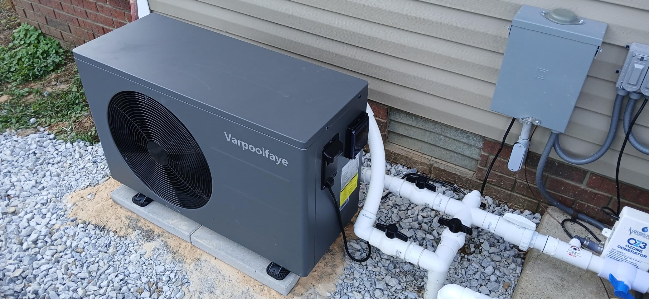 140000 BTU Inverter Swimming Pool Heat Pump for Inground Pools Electric Above Ground Pool Heater Up to 42000 Gallon WiFi Control 220v customer photo 2