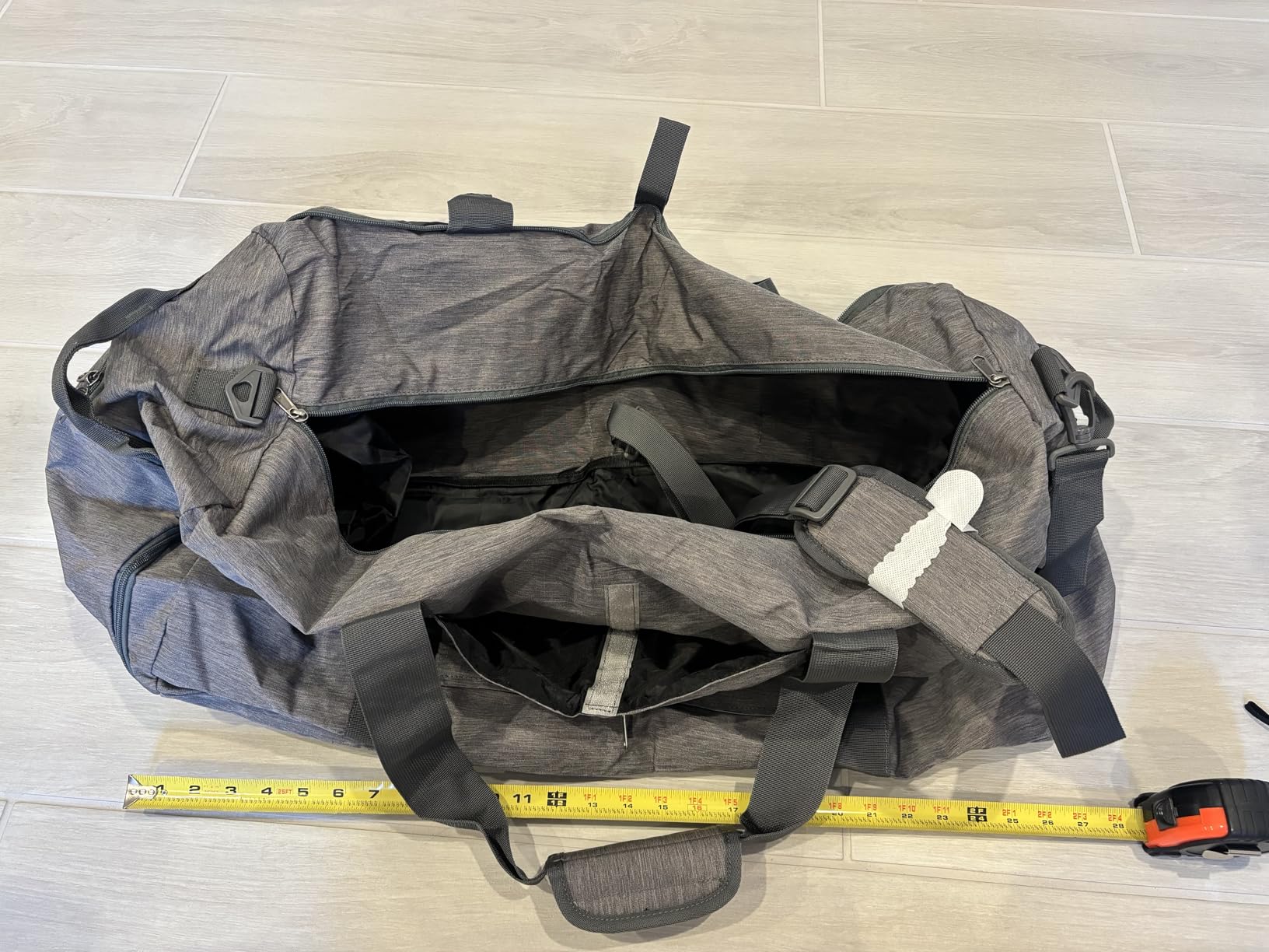 65L Foldable Duffle Bag with Shoes Compartment, Water-Resistant Packable Travel Duffel for Gym, Weekend Trips, Lightweight Carry on Luggage for Men & Women customer photo 1
