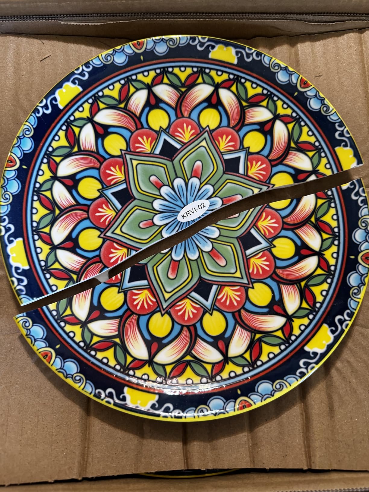 vancasso 24-Piece Dinnerware Sets, Plates & Bowls Sets Service for 6, Bohemian Porcelain Dishes Set for 6, Kitchen Dinner Set, Microwave & Dishwasher Safe, Scratch Resistant, Series KRVI customer photo 2