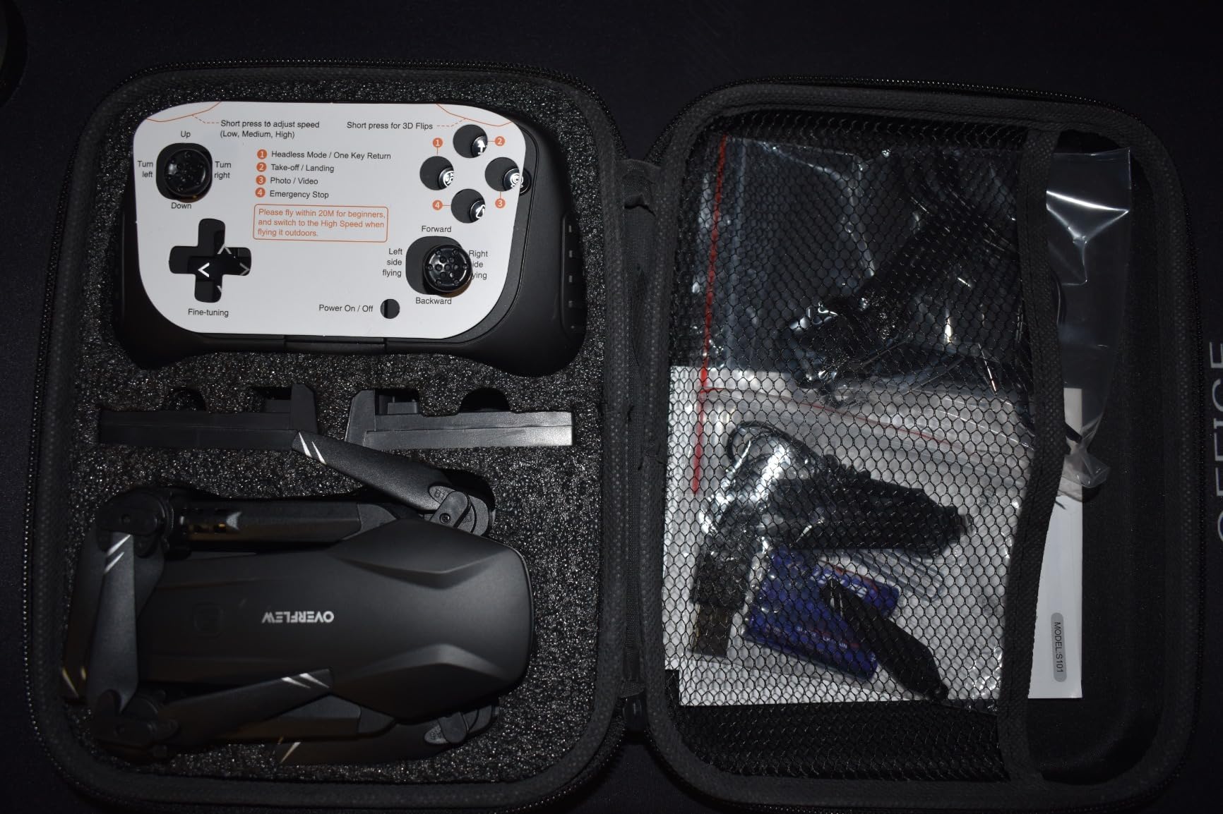 Drones with Camera for Adults 1080P HD Foldable Drone with Carrying Case Drone with One Key Take Off/Land, 3 Speed Mode, 360° Flip customer photo 2
