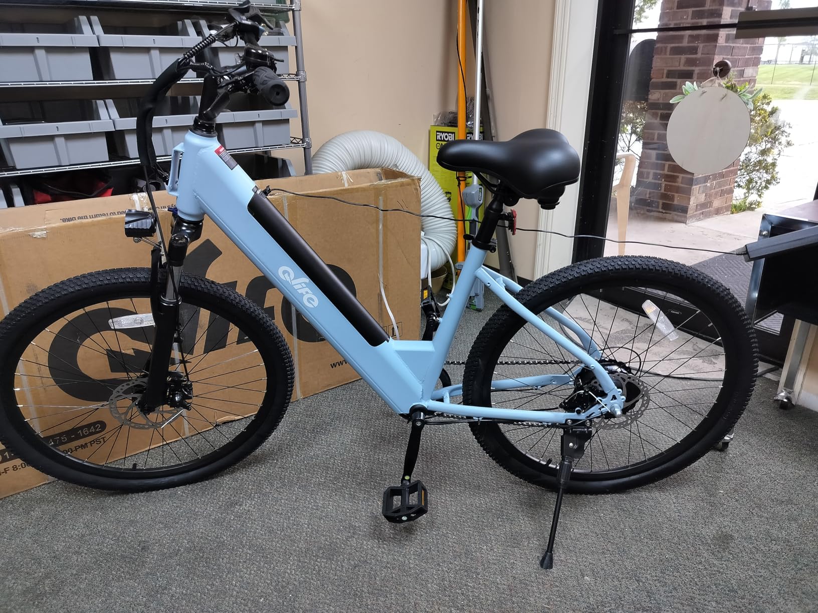 Qlife Cityone Electric Bike for Adults & Teens, Step-Through Commuter Ebike, 1000W Peak Motor, 55-Mile Range, 48V Removable Battery, 26-Inch City Tires, 7-Speed, Up to 20+ MPH customer photo 2