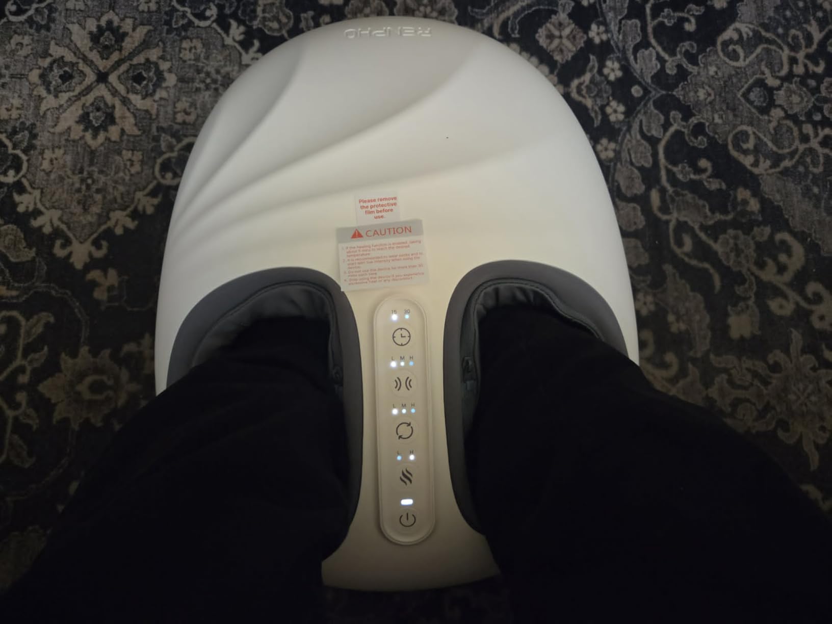 RENPHO Shiatsu Foot Massager with Pressure Monitor Tech, Full-Foot Massage Machine with Kneading & Compression for Plantar Fasciitis, Fathers Day Massager, Birthday Gifts for Women Men Dad Husband customer photo 2