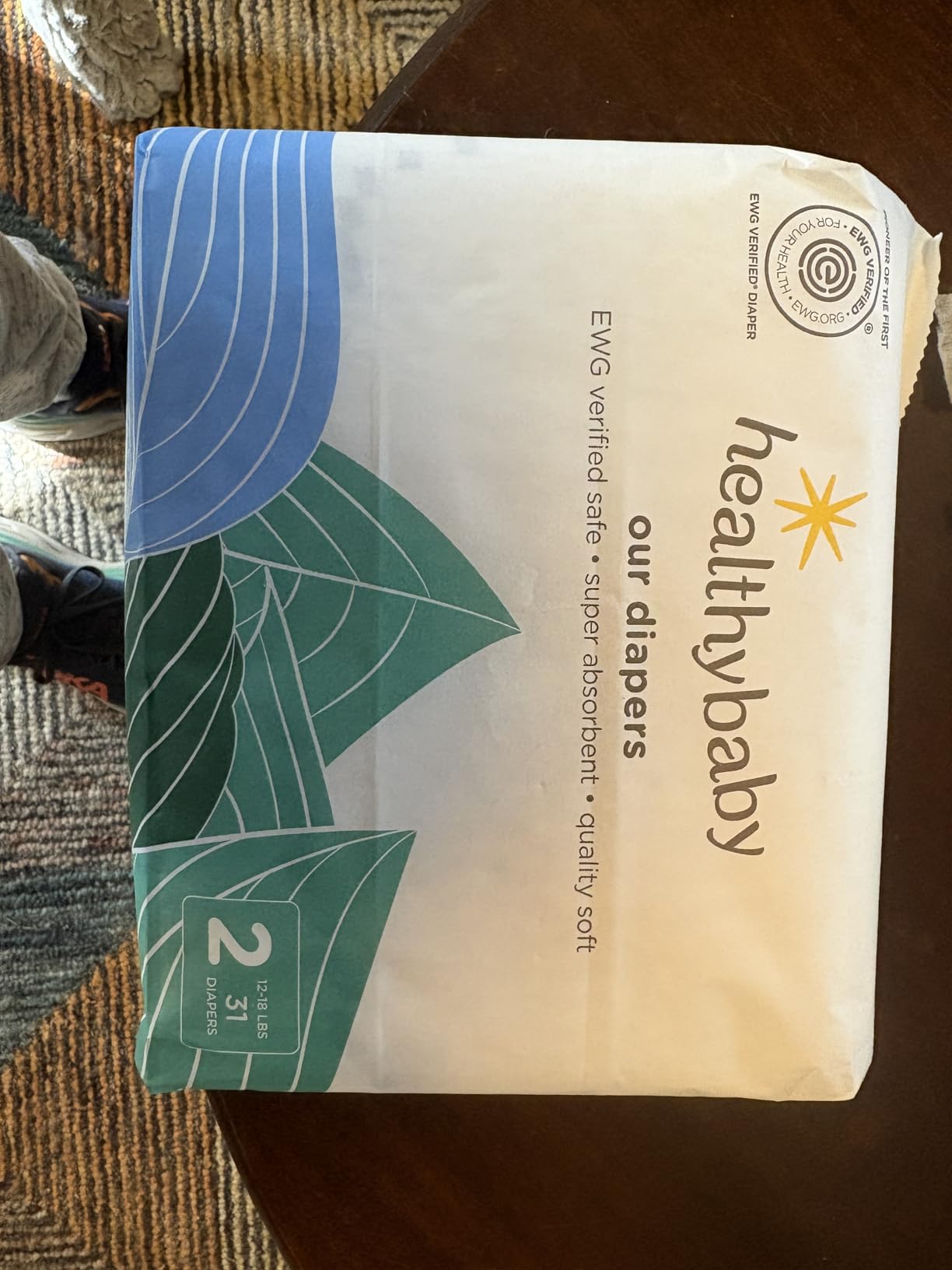 Our Diapers | The First EWG Verified & Microbiome-Friendly Diaper | Size 1 (7-14 lbs) 198 Count | 12-Hour Leak Protection | Made with Organic Cotton & Plant-Derived Materials | Totally Chlorine Free customer photo 2