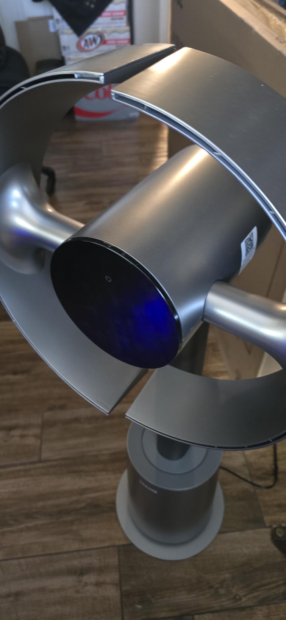 DREAME Bladeless Tower Fan for Bedroom, Smart Standing Fan with 270° Spatial Airflow for Whole-Room Circulation, 59ft/s High Velocity, 10 Speeds 3 Modes, Temperature-Adaptive Airflow, MF10-Silver customer photo 1