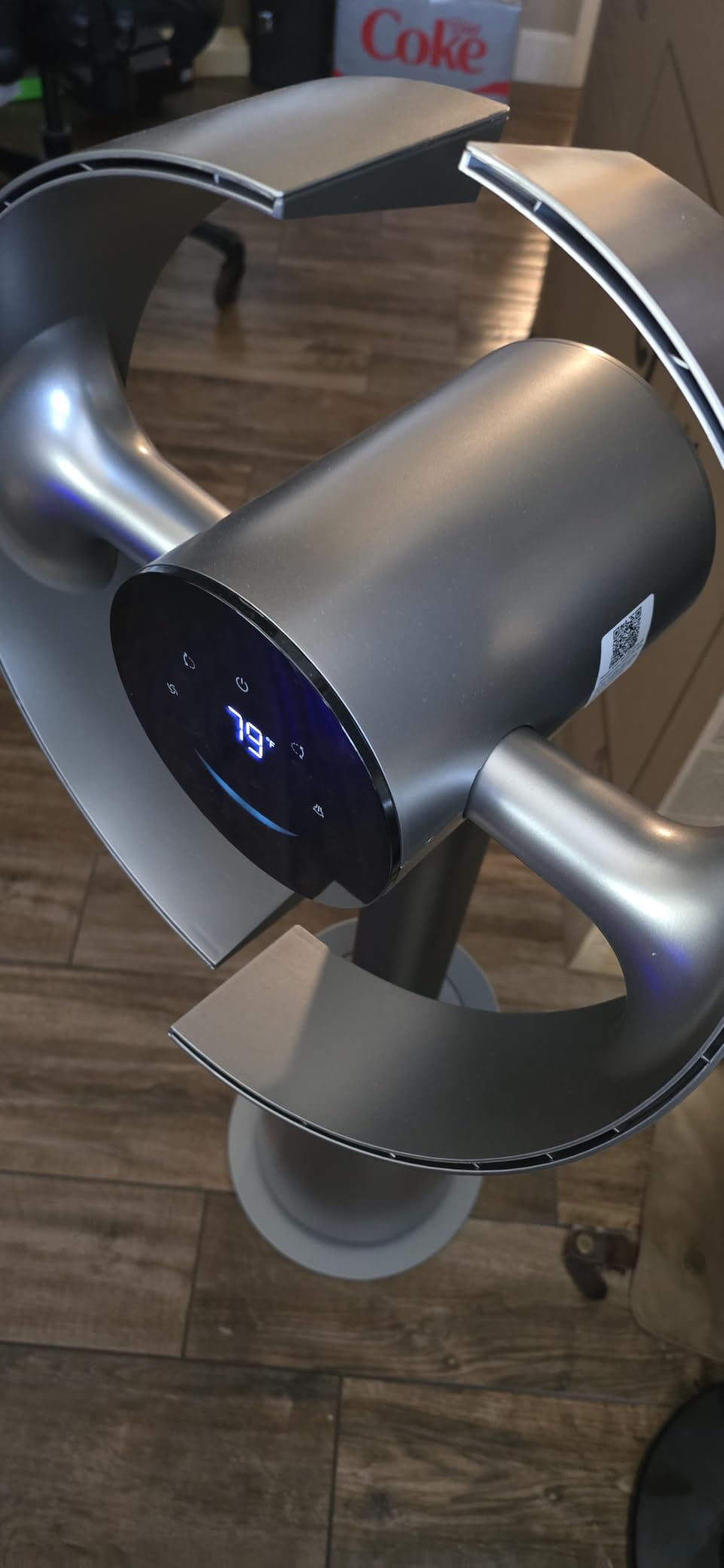 DREAME Bladeless Tower Fan for Bedroom, Smart Standing Fan with 270° Spatial Airflow for Whole-Room Circulation, 59ft/s High Velocity, 10 Speeds 3 Modes, Temperature-Adaptive Airflow, MF10-Silver customer photo 2