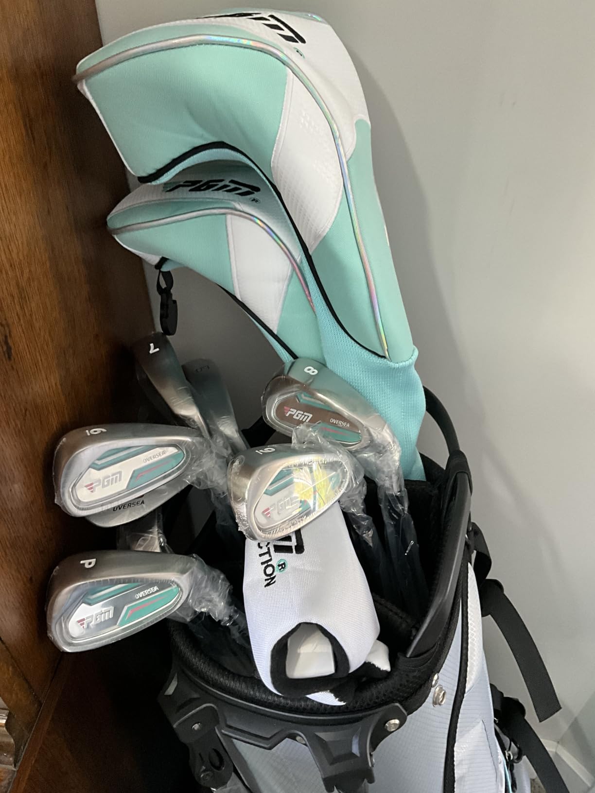 PGM Women's Oversea 9/12 Pieces Complete Golf Club Set with High-Strength Thin Face Design 460cc Driver - Golf Stand Bag & Headcovers customer photo 2