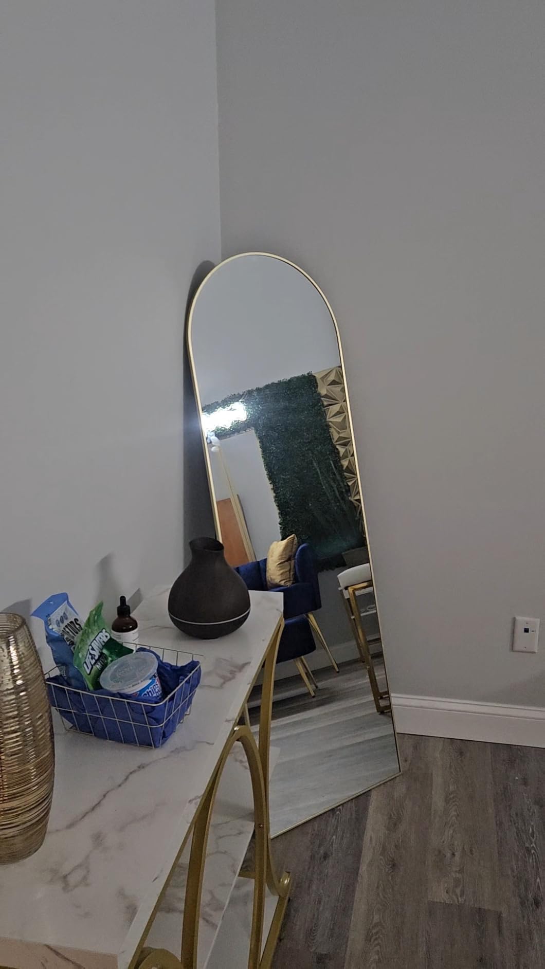 DUMOS Arched Full Length Floor Mirror, 65