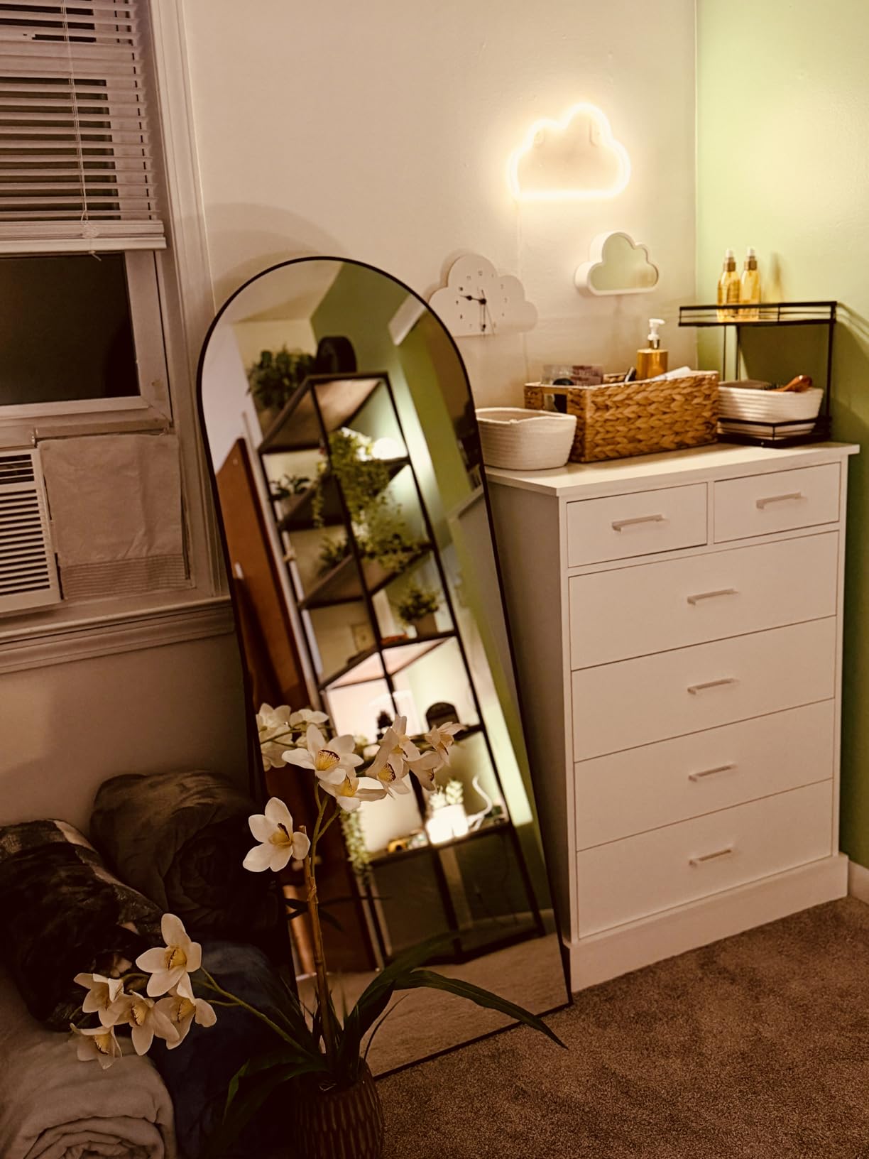 DUMOS Arched Full Length Floor Mirror, 65