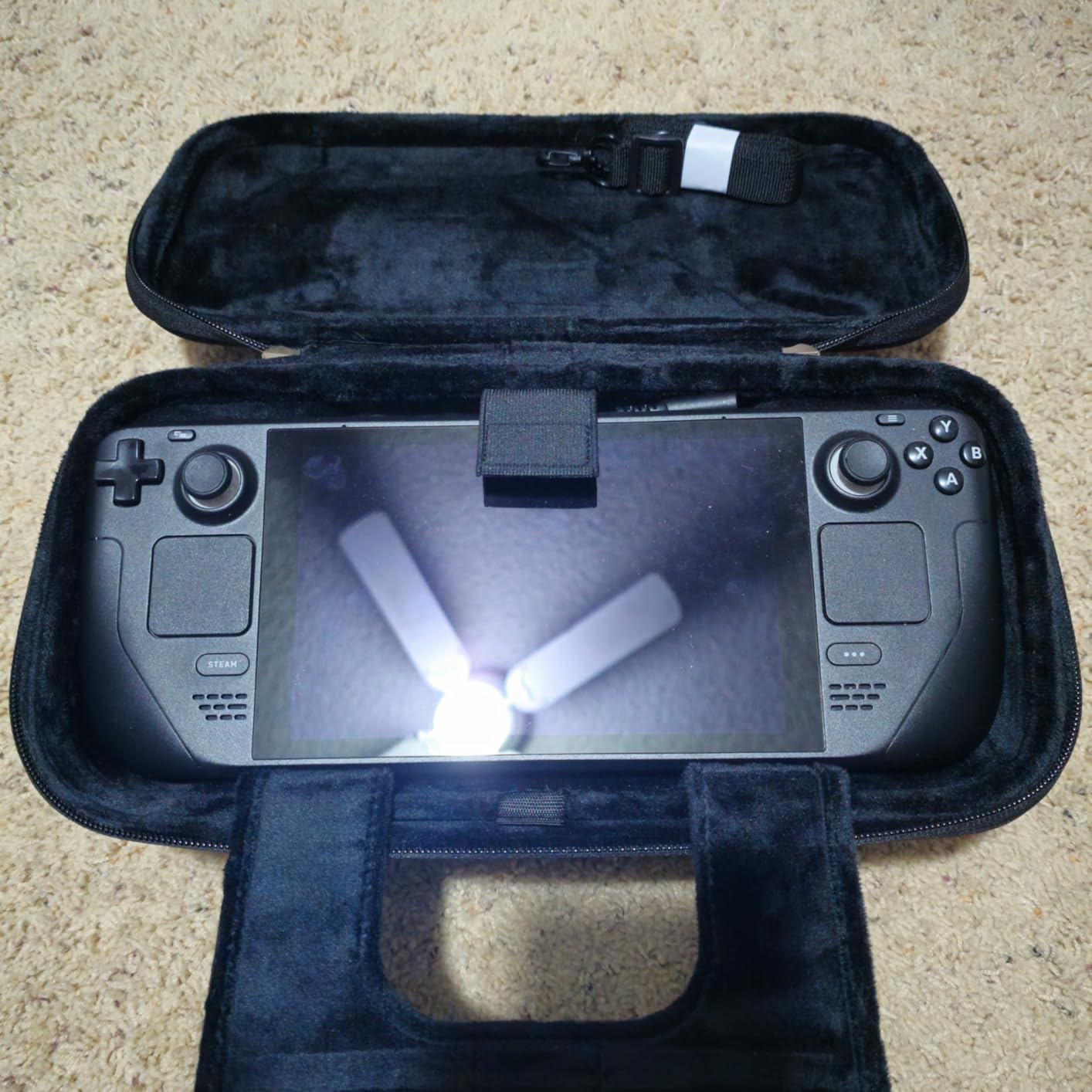 JSAUX Carrying Case for Steam Deck and Steam Deck OLED, Portable Dual Layer Travel Case with Built In Cable Port, USB C Cable Included, Hard Shell Protection, Fits Charger and Accessories customer photo 2