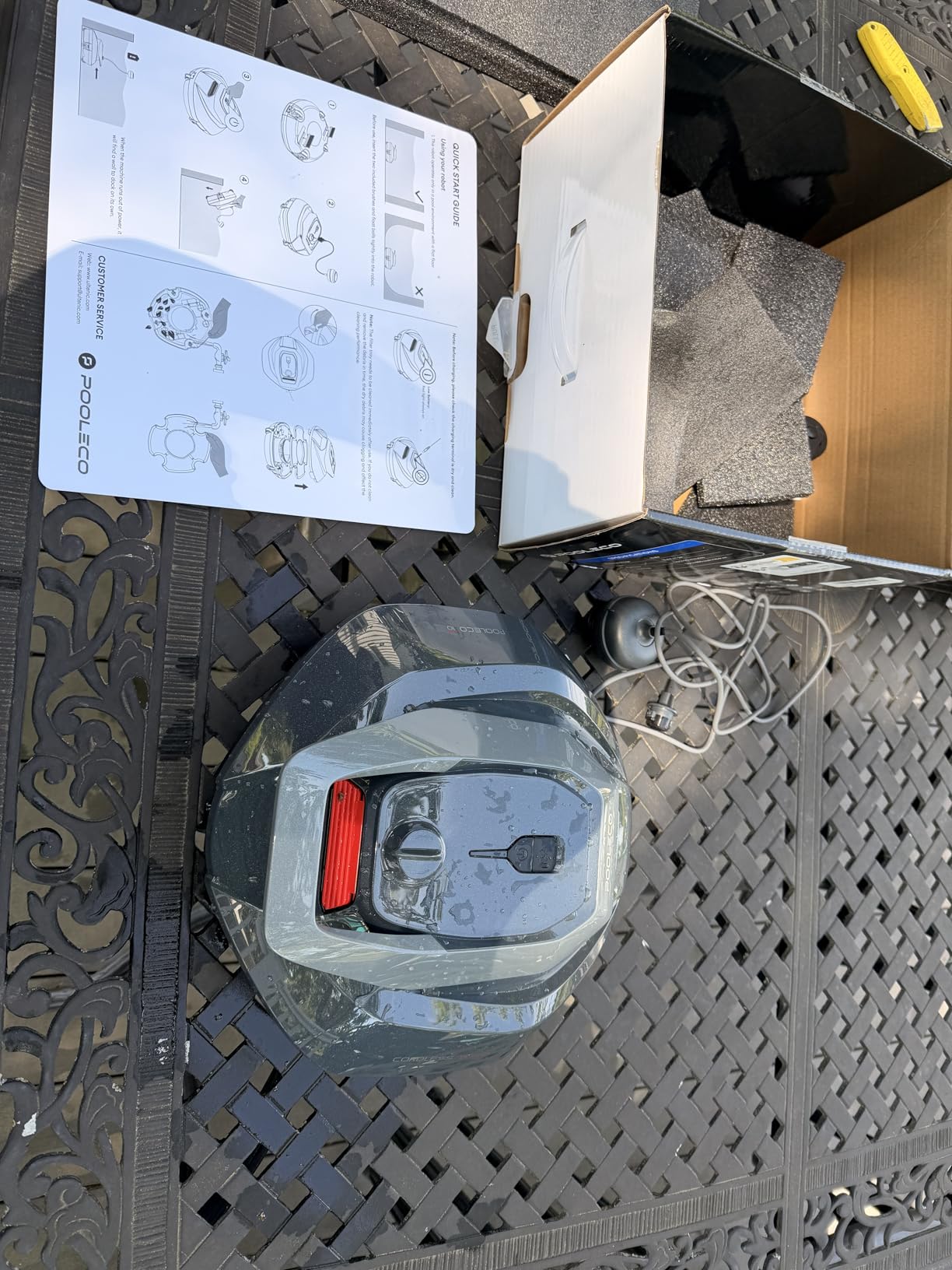 Robotic Pool Cleaner, Pool Vacuum for Above & In-Ground Pool, Dual-Motor Suction, 90Mins Runtime Automatic Self-Parking, 2.5h Fast Charging, Up to 850 Sq.ft, Pooleco S110 customer photo 2