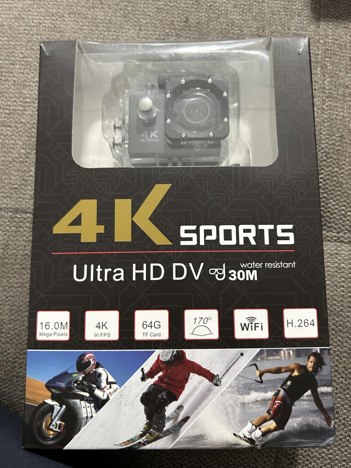 Action Camera 4K Waterproof Camera 20MP with Touch Screen Underwater Camera 131FT with EIS for Snorkeling Helmet Bike 170° Wide Angle Remote WiFi 5XZoom customer photo 2