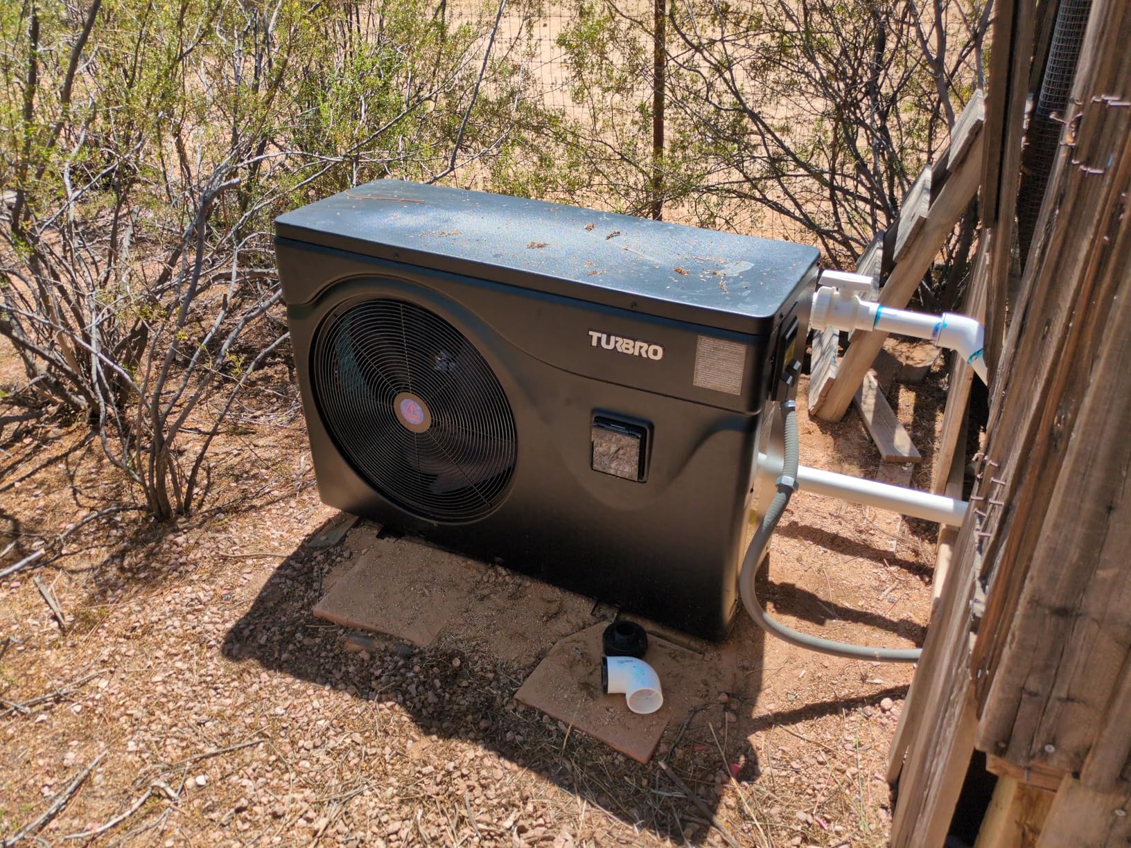 TURBRO 58,000 BTU Inverter Swimming Pool Heat Pump, Up to 18,000 Gallons, Up to 15.8 COP, Smart WiFi Control, Heating & Cooling for Inground and Above Ground Pools, 220-240V, Beluga B58V customer photo 1