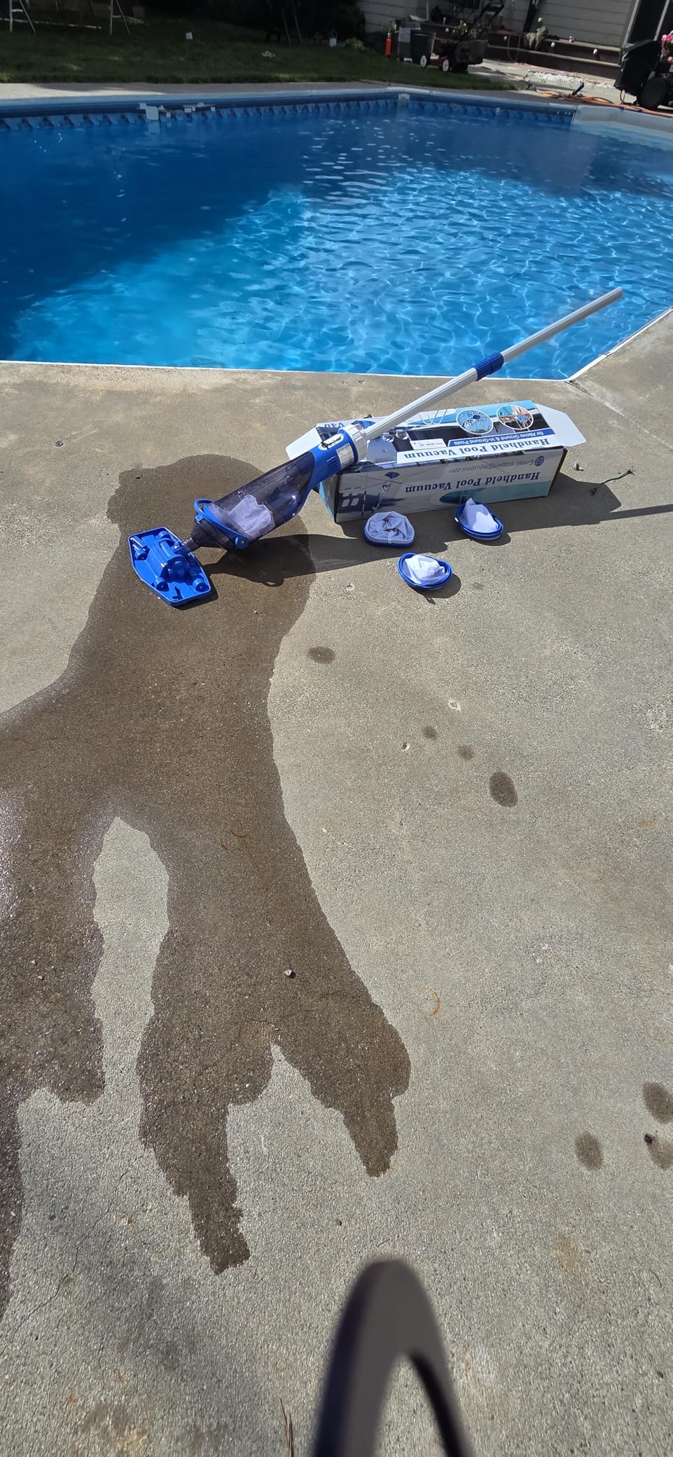 Cordless Pool Vacuum with Telescopic Pole, 18.5 GPM Powerful Suction, 1.5H Supercharge Technology, Handheld Pool Vacuum Cleaner for Above Ground/Inground Pools, Hot Tubs customer photo 2