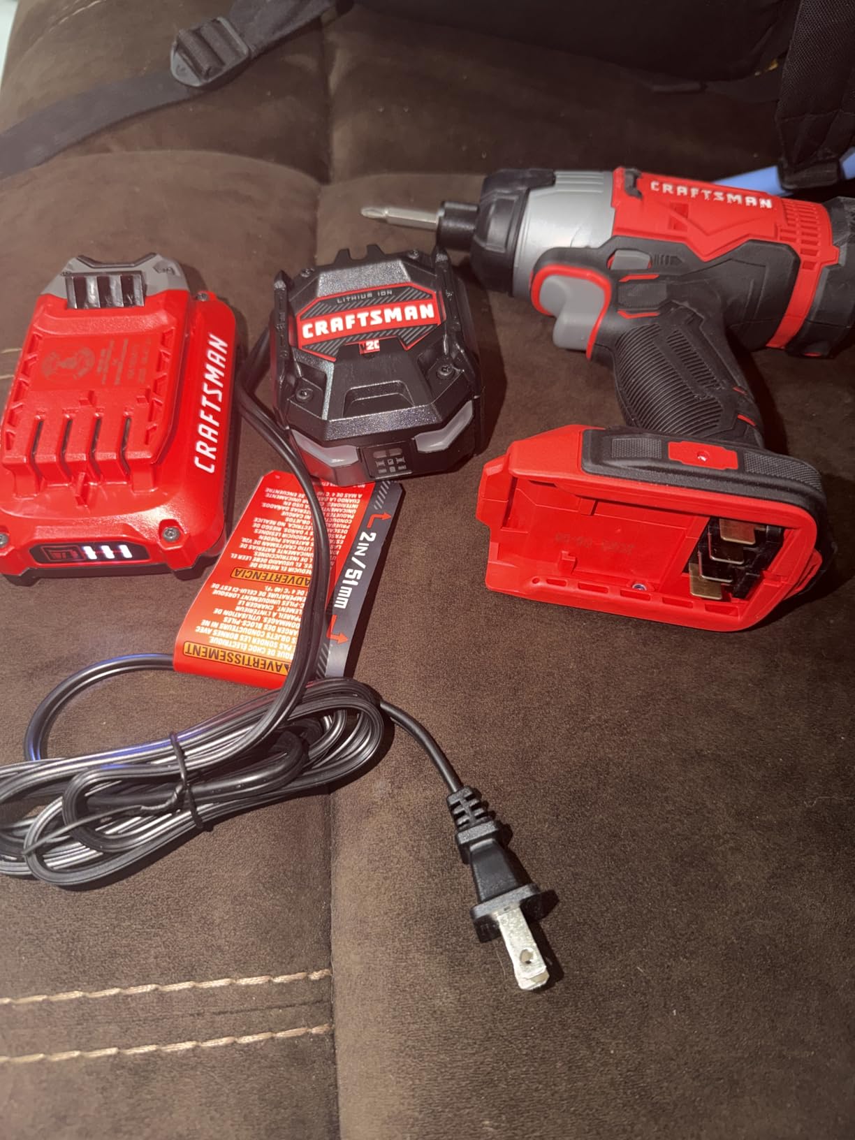CRAFTSMAN Cordless 1/4 Impact Driver with 2 Ah Lithium Ion Battery, Charger and PH2 Screwdriving Bit, LED Light, High Torque, Variable Speed, 2900 RPM (CMCF801D1) customer photo 1