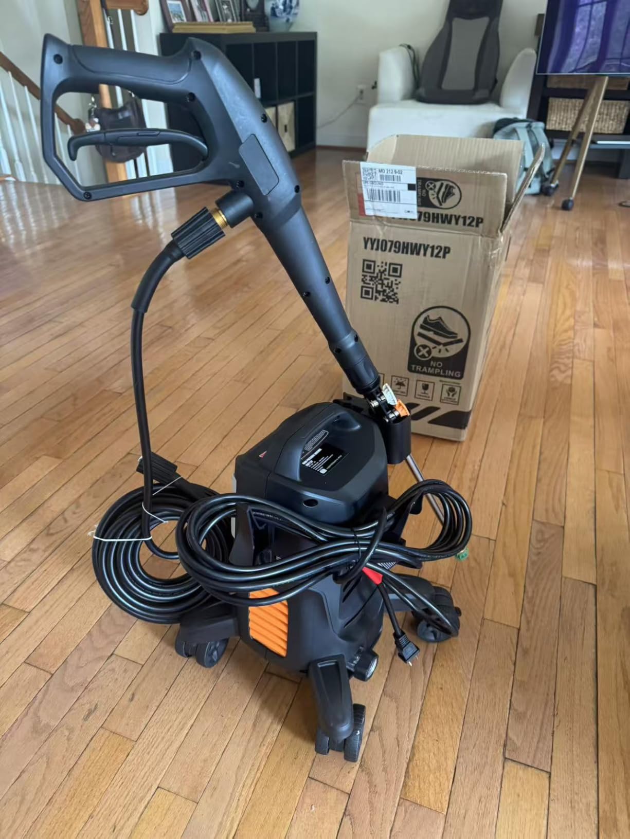 Electric Pressure Washer 4500PSI 2.8 GPM High Pressure Washer with Anti-Tipping Technology, 4 Quick Connect Nozzles, Stainless Steel Spray Wand, Electric Power Washer for Cars/Fences/Driveways/Home customer photo 2