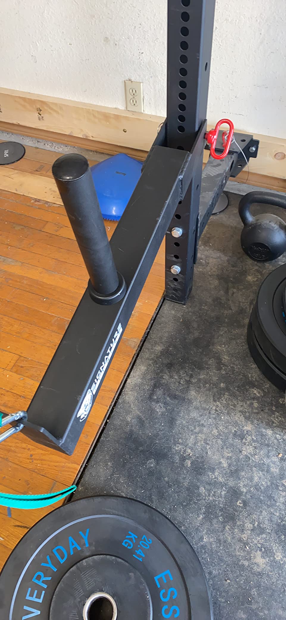 Fitvids Smith Machine Power Cage Multi-Function Adjustable Power Rack Exercise Squat Stand with J-Hooks and Other Accessories,Multiple Versions or Home Gym Strength Training customer photo 1