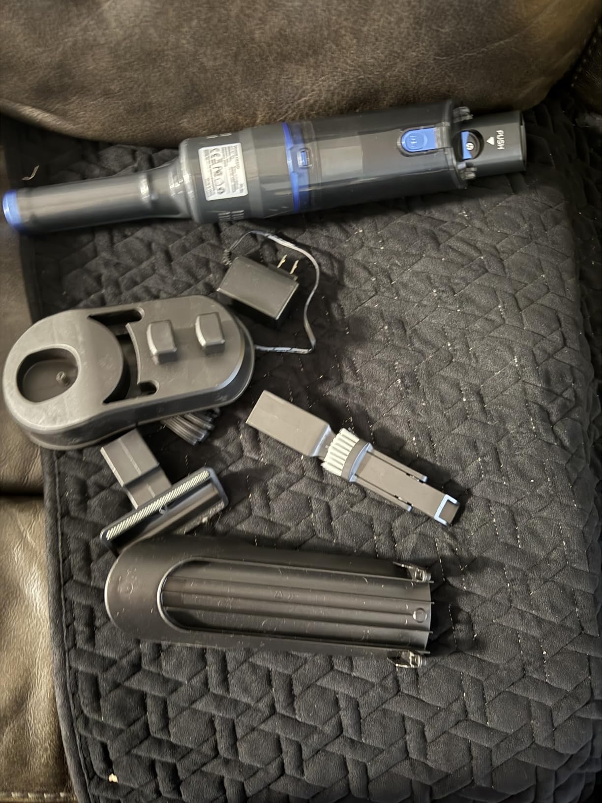 Handheld Vacuum Cordless 25000Pa Car Vacuum 3-in-1 Handheld Vacuum, Includes Smart Display and Charging Base Hand Vac Cordless Rechargeable One-Touch Empty for Home/Pet/Car (Silver) customer photo 2