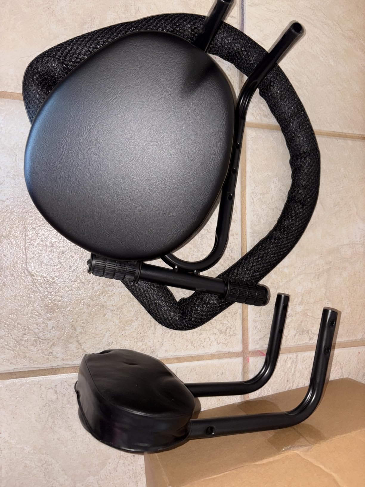 Toddler Bike Seat Front Mounted, Child Bicycle Saddle for Adult Bike, Kids Bike Seats for Mountain/Road/Cruiser Bikes, Kid Front Carrier, Full Guardrail, Safe & Comfortable for Baby 1-4 Yrs, Max Load 55lbs customer photo 2