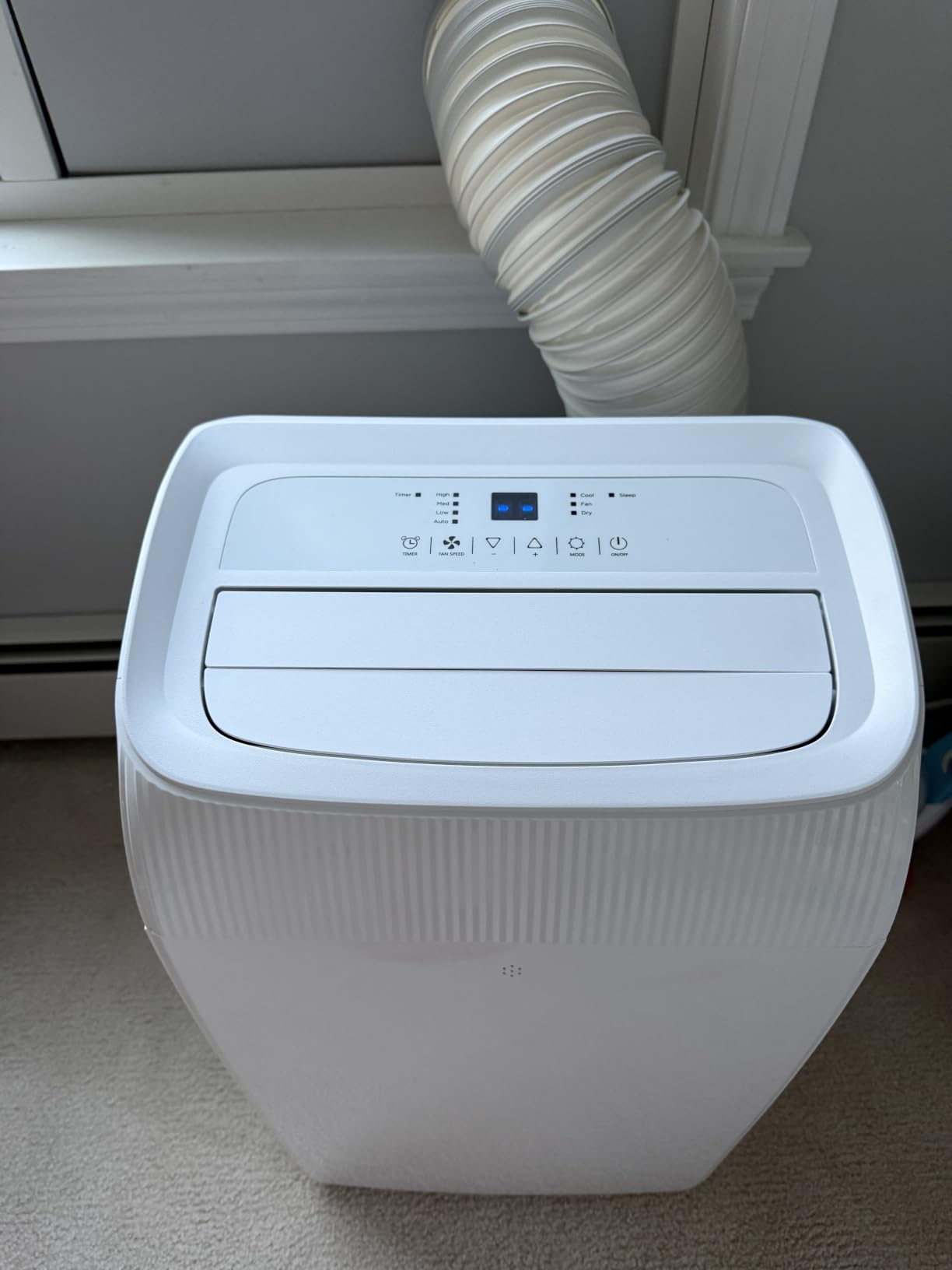 EnerGlow 14000BTU Portable Air Conditioner, 4-in-1 Cools 750 Sq.Ft, Quiet AC Unit with Fan & Dehumidifier, LED Display, Remote, Auto Swing, 24H Timer, Window Kit, for Bedroom/Office/Dorms/Apartment customer photo 2
