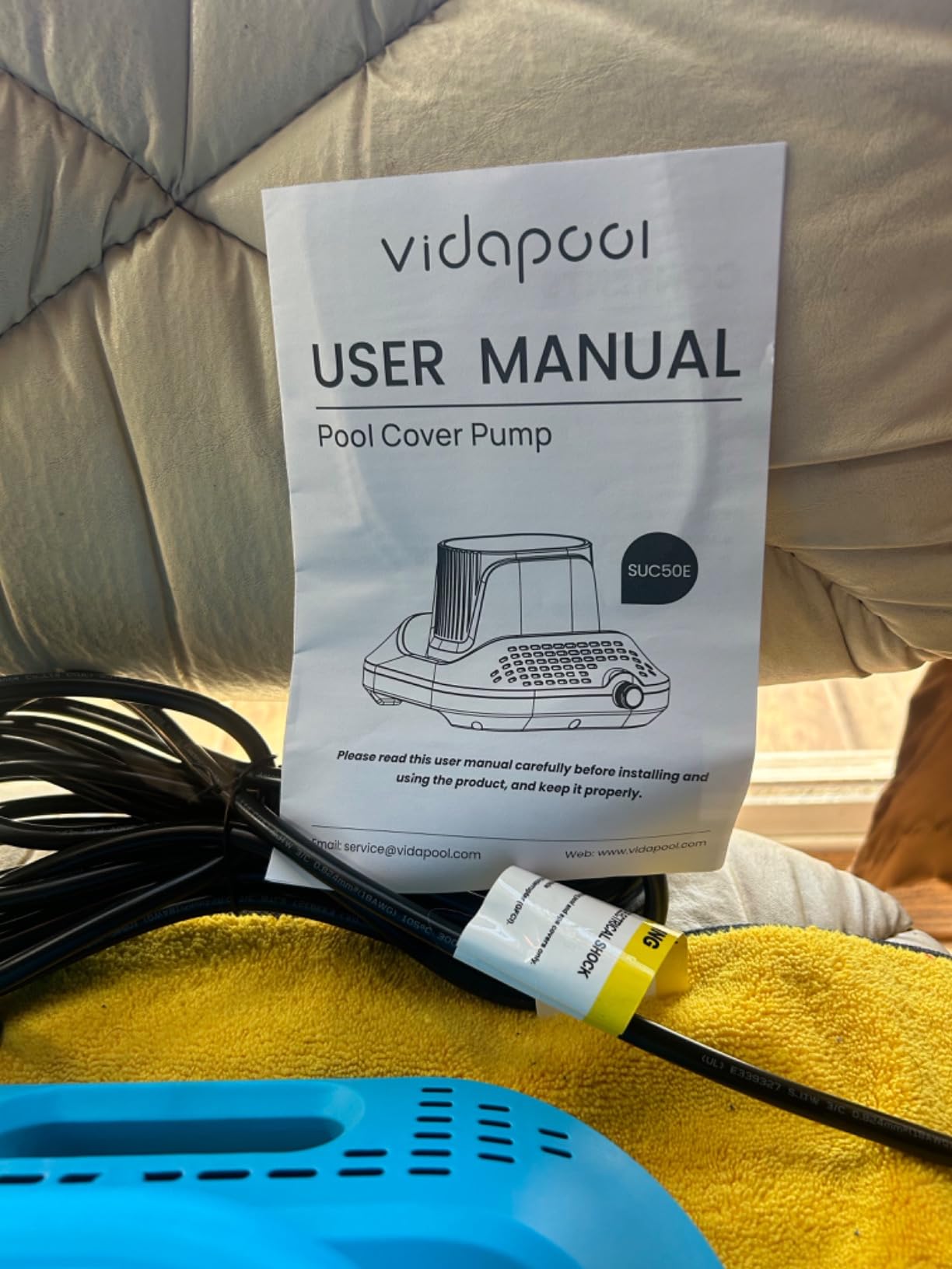 1/2 HP Pool Cover Pump Automatic On Off, Submersible Sump Pump Inground/Above Ground, 2169 GPH Water Removal Pump with 25 Feet Power Cord customer photo 1