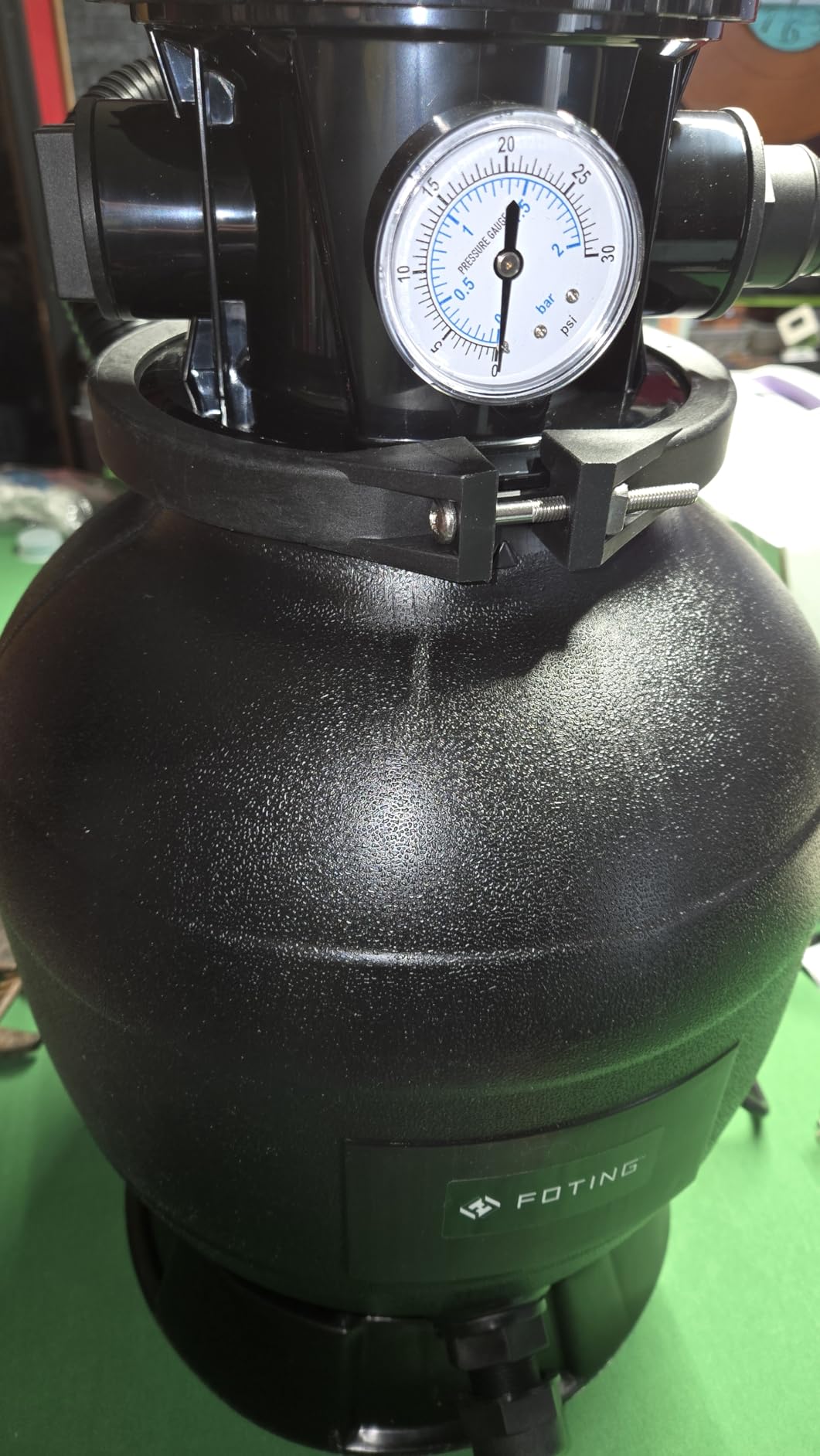 FOTING 2026New Sand Filter Pump with Timer for Above Ground Pool, Pool Pumps Above Ground with 6-Way Valve, Pool Sand Filter for Efficient Circulation & Filtration, 16in customer photo 1
