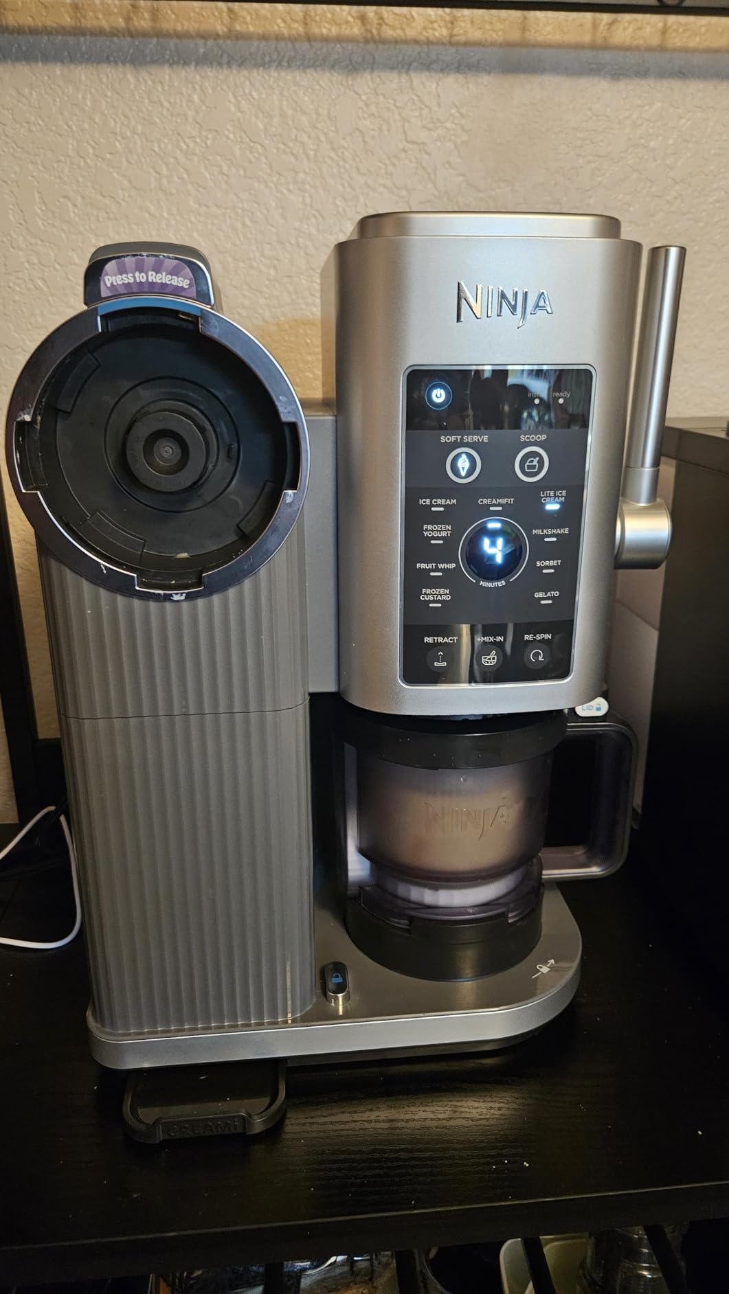 Ninja CREAMi Scoop & Swirl Ice Cream Maker | 13-in-1 Programs | Soft Serve Handle | Two 16 oz 2-in-1 Pints | Blue | NC701ND customer photo 1