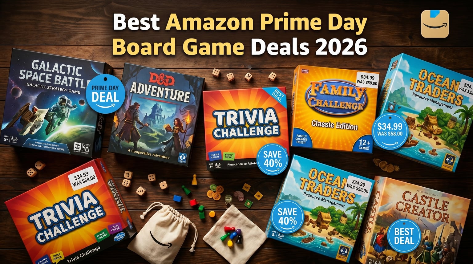 Best Amazon Prime Day Board Game Deals 2026