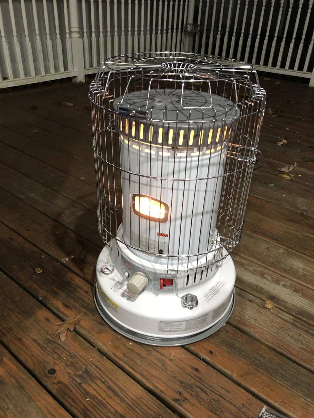 Comfort Glow Indoor Kerosene Convection Heater, 23,800 BTUs, Grey - KW-24J customer photo 2