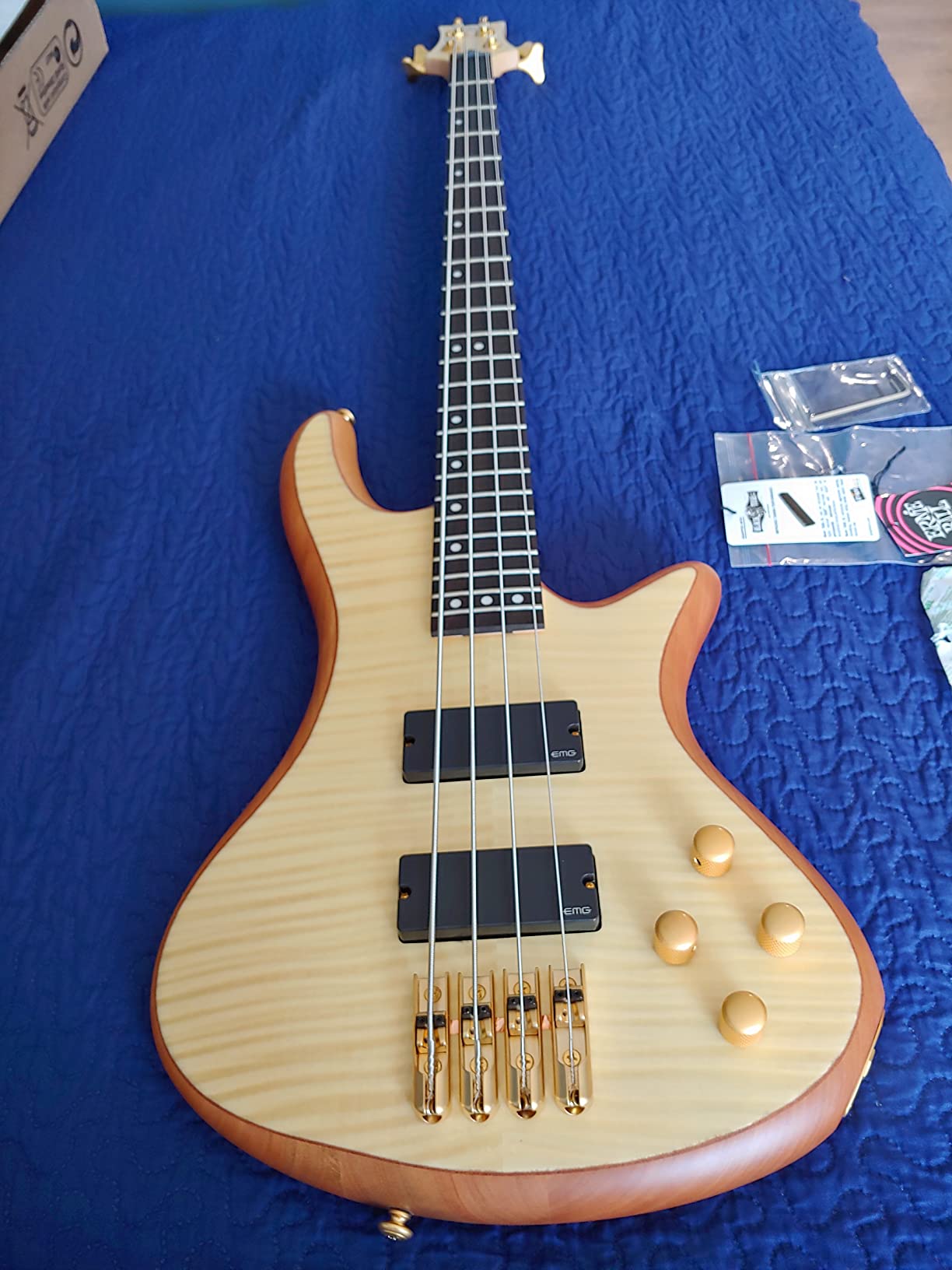 Schecter Stiletto Custom-4 Electric Bass (4 String, Natural Satin) customer photo 2