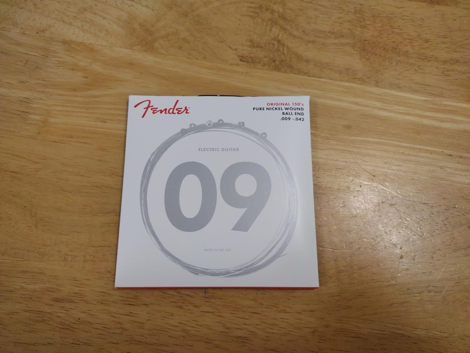 Fender Original 150 Electric Guitar Strings, Pure Nickel Wound, Ball End, .009-.042 customer photo 2