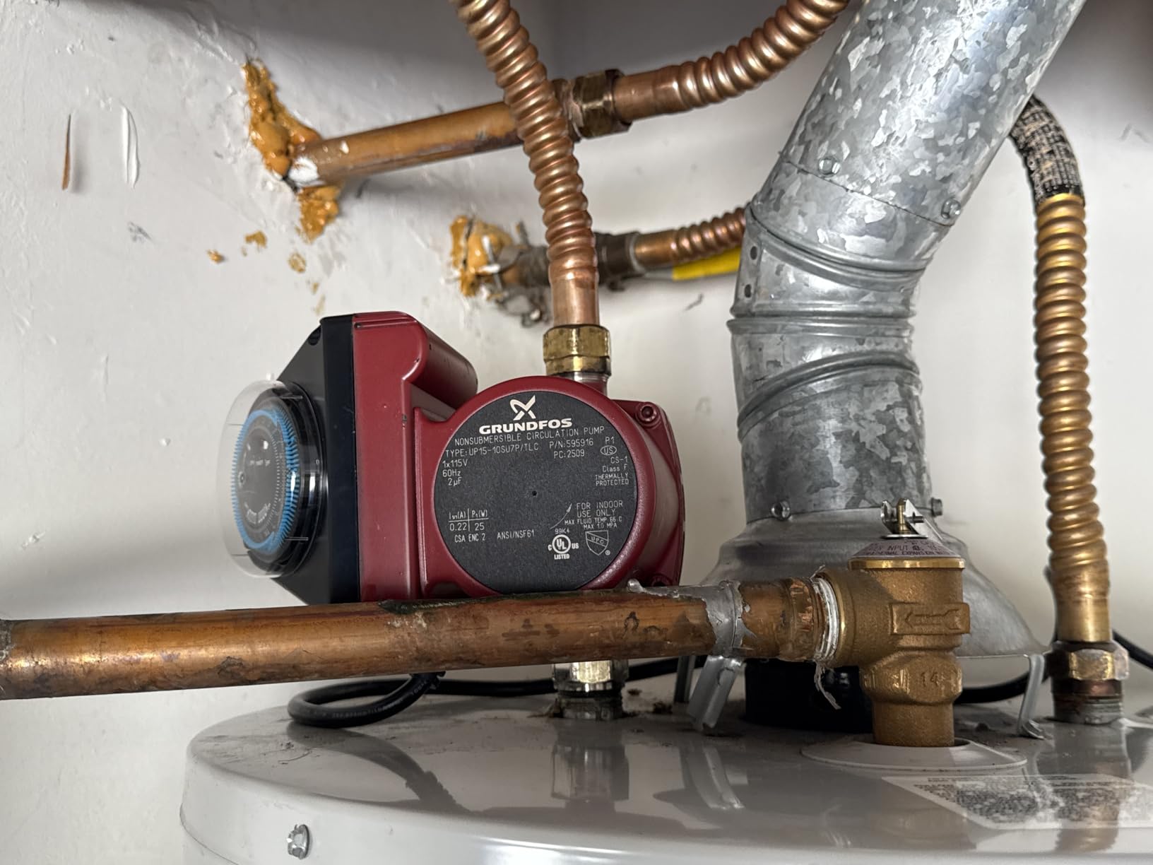 GRU-595916 Recirculating Hot Water Pump Comfort System 25 Watts, Easy Install, Entire Kit Included customer photo 1