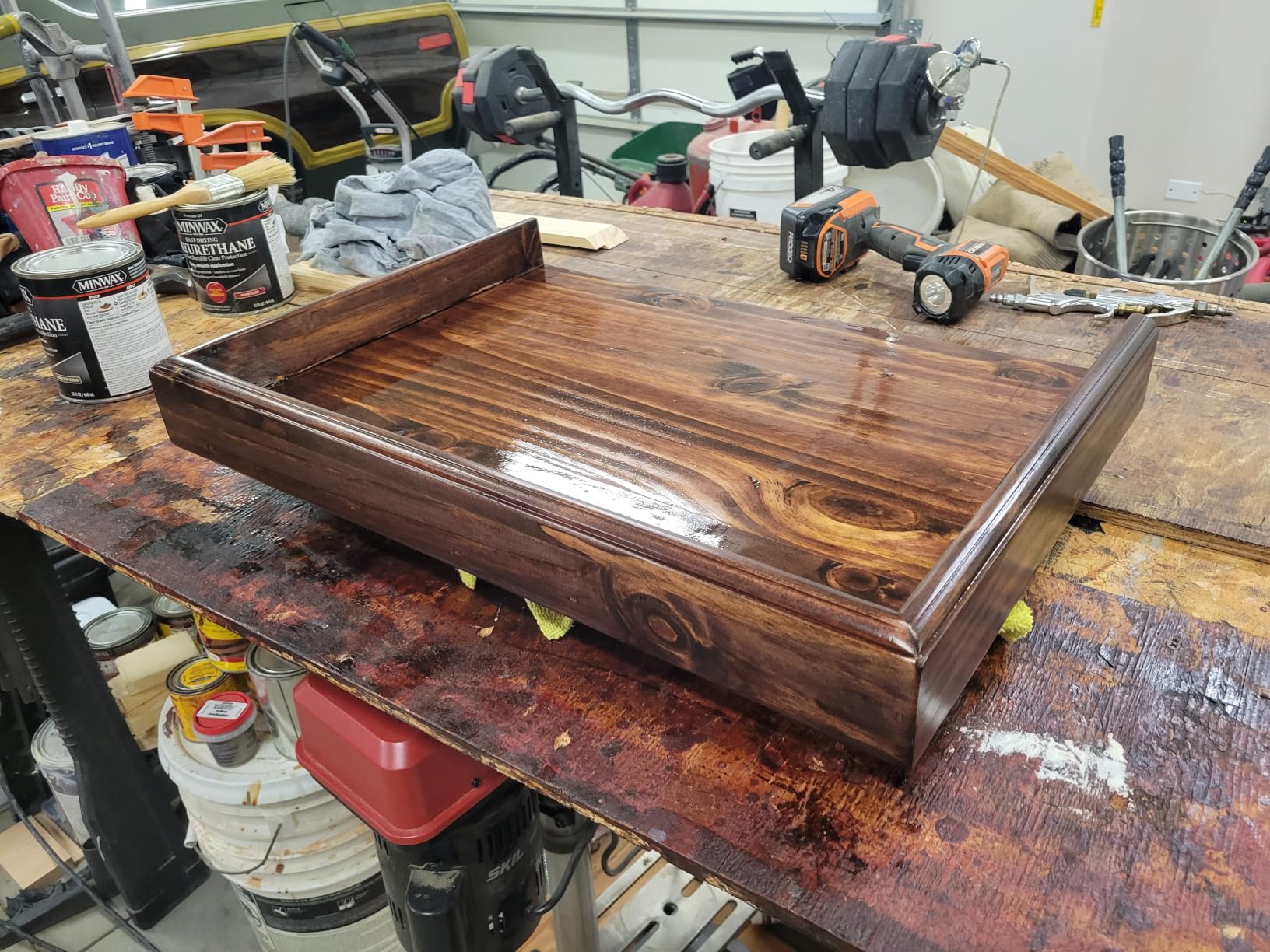 Minwax Fast Drying Polyurethane Protective Wood Finish, Clear Semi-Gloss, 1 Quart customer photo 1