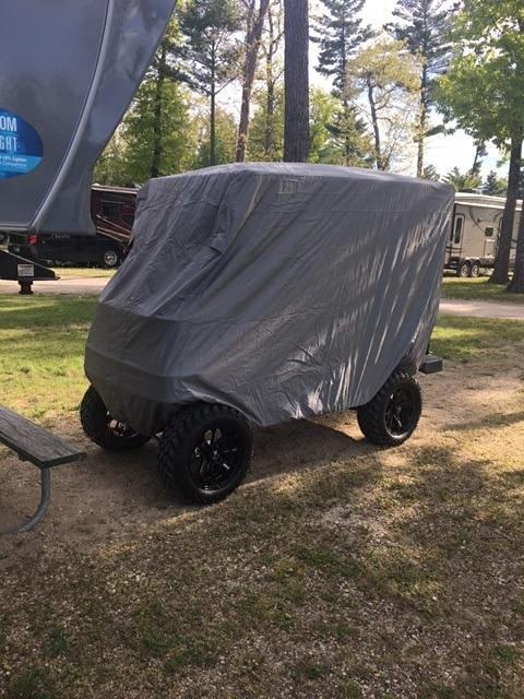 Formosa Covers Deluxe Golf Cart Cover 4 Passenger Extended Roof Premium Golf Cart Accessories All Weather fits 80