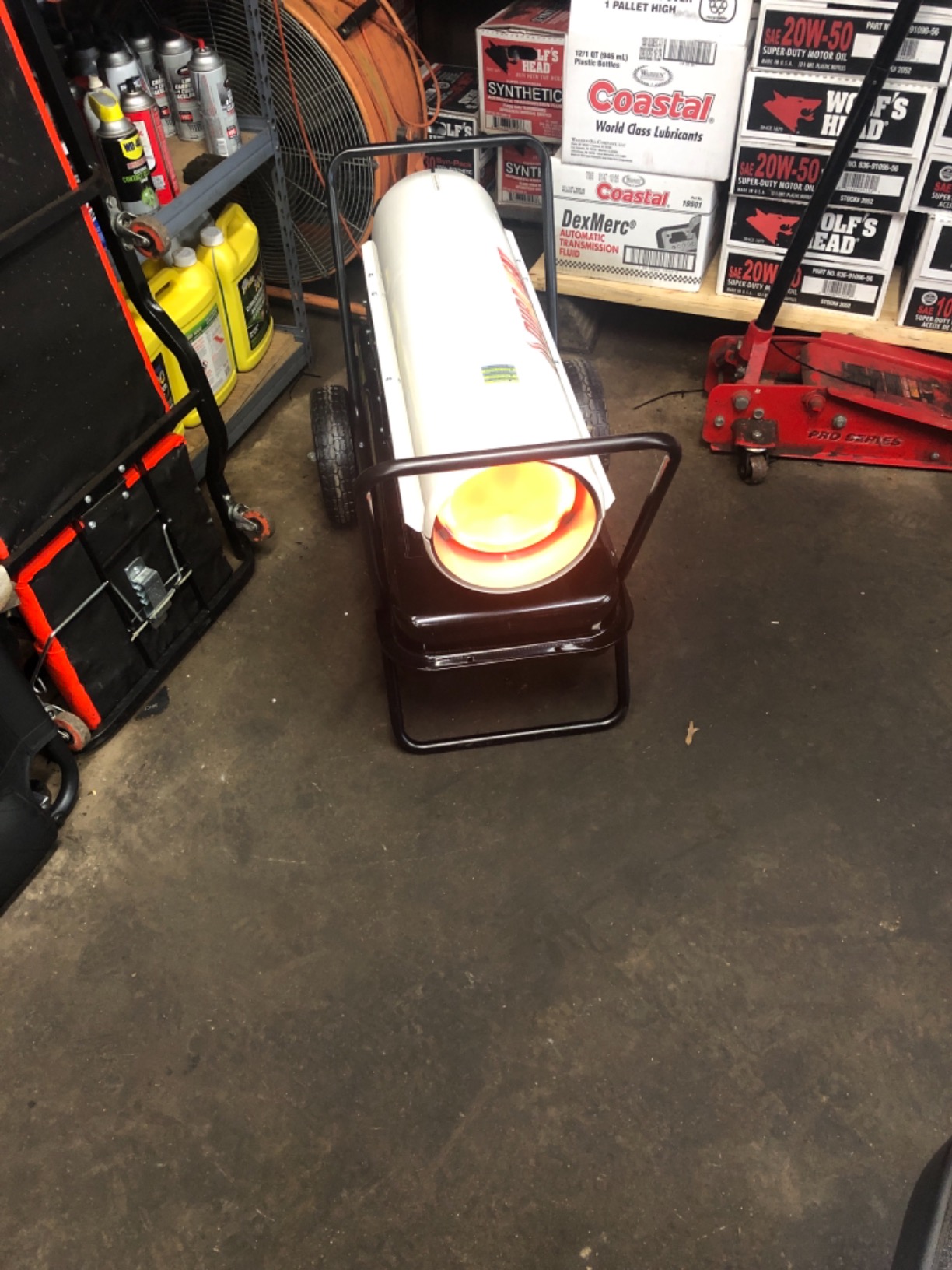 DFA135C 135K BTU Kero Forced Air Heater with Thermostat (DuraHeat) customer photo 1