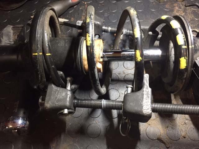 Powerbuilt Strut Spring Compressor Kit, Remove and Install Coil Springs, Tighten Compressor, Car Repair, 2 Piece, Storage Case 648627 customer photo 1