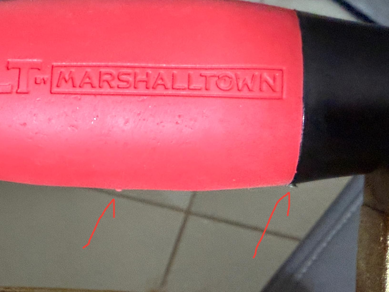 MARSHALLTOWN QLT Bronze Chamfer Concrete Hand Edger, 23 7/8 Inch Tube | Bronze Blade Cuts 45 Degree Bevel, 3/4 In Lip on Round Supports, 23 7/8 In Tube, Soft Grip Handle, 7597 customer photo 1