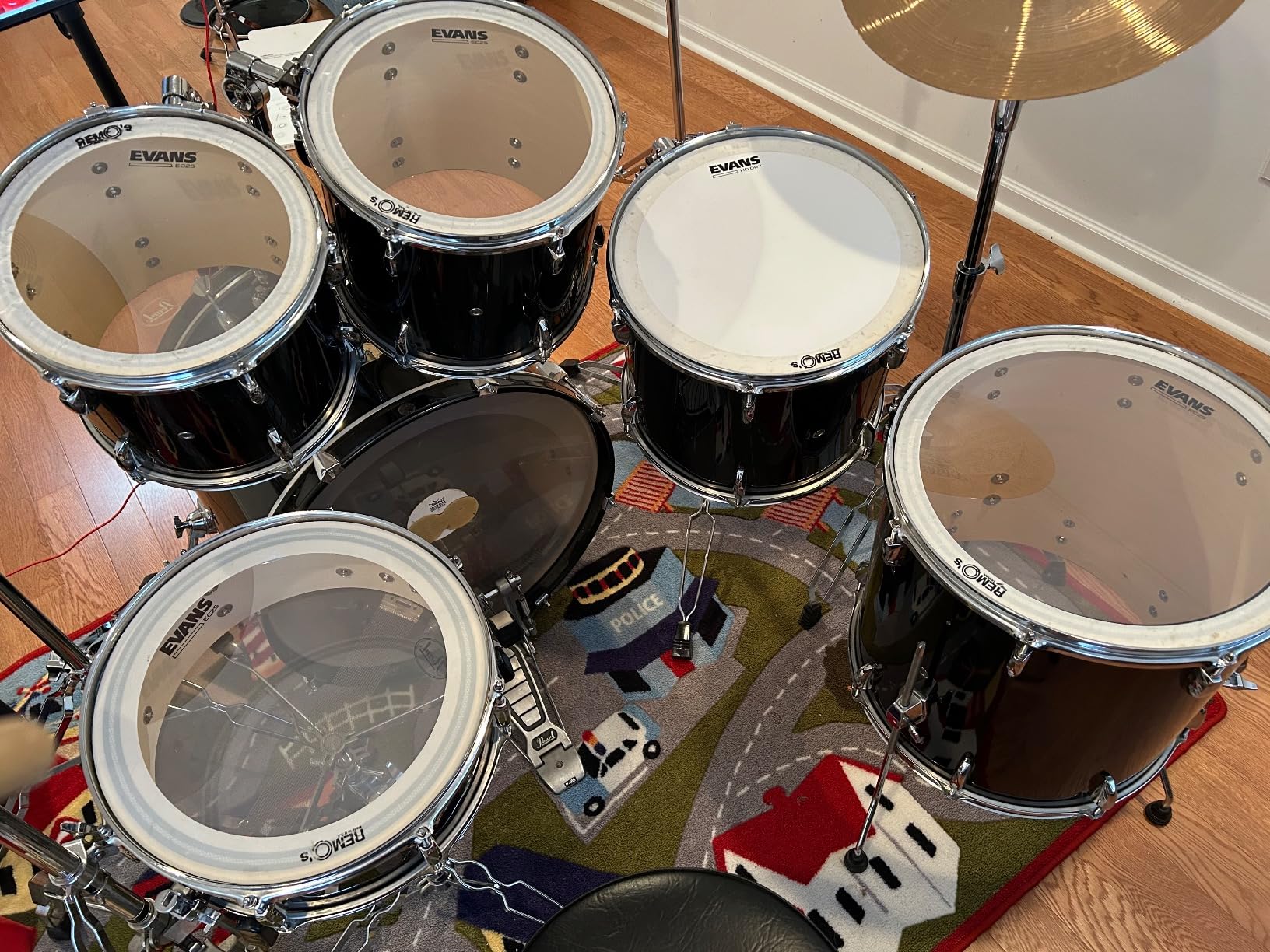 Evans EC2S Clear Tom Drumhead, 14 Inch customer photo 1